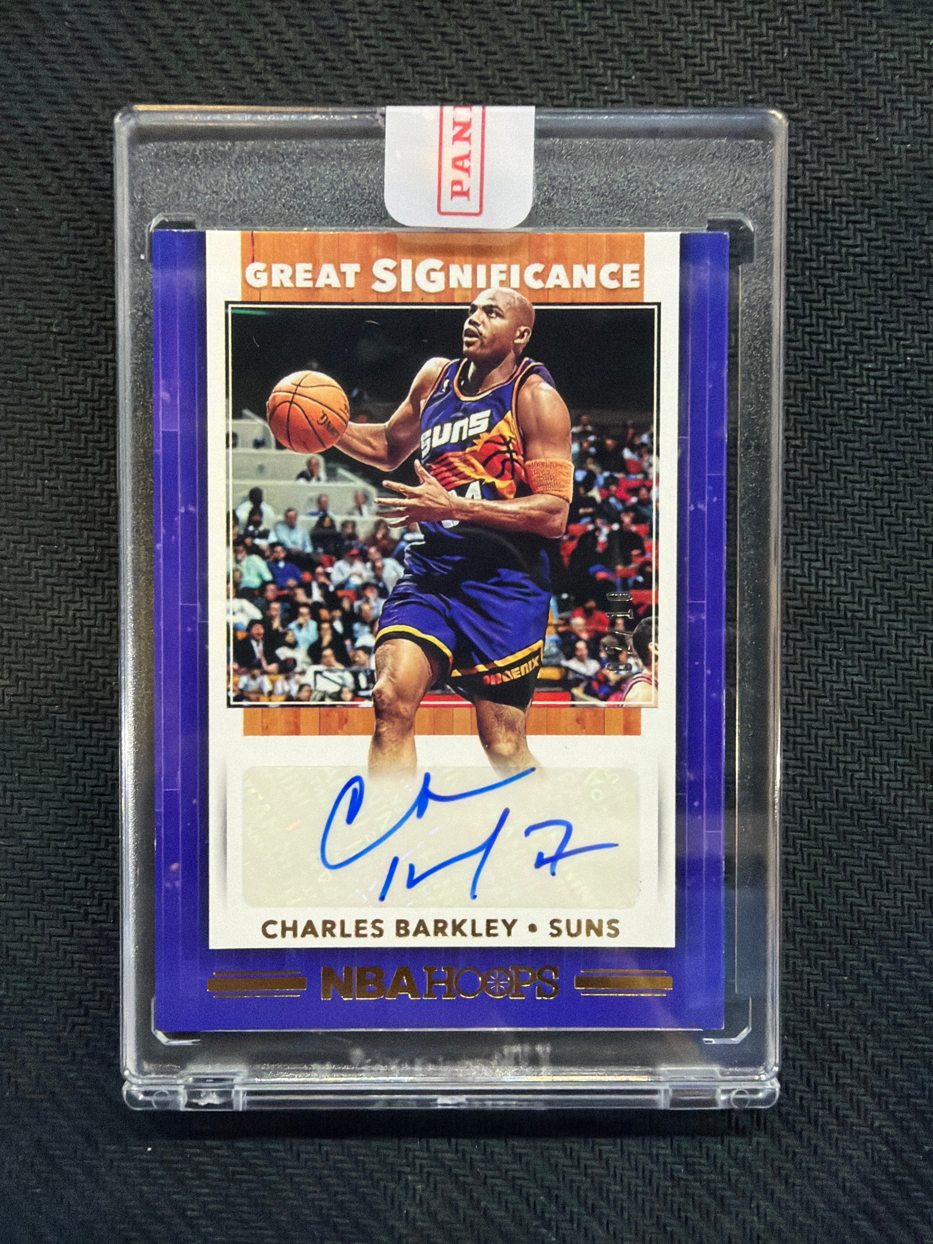 2019 Panini NBA Hoops Charles Barkley Great Significance Auto /10 Gold Suns