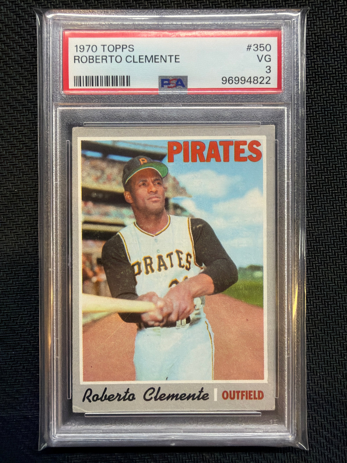 1970 Topps Roberto Clemente #350 PSA 3 822 Pirates