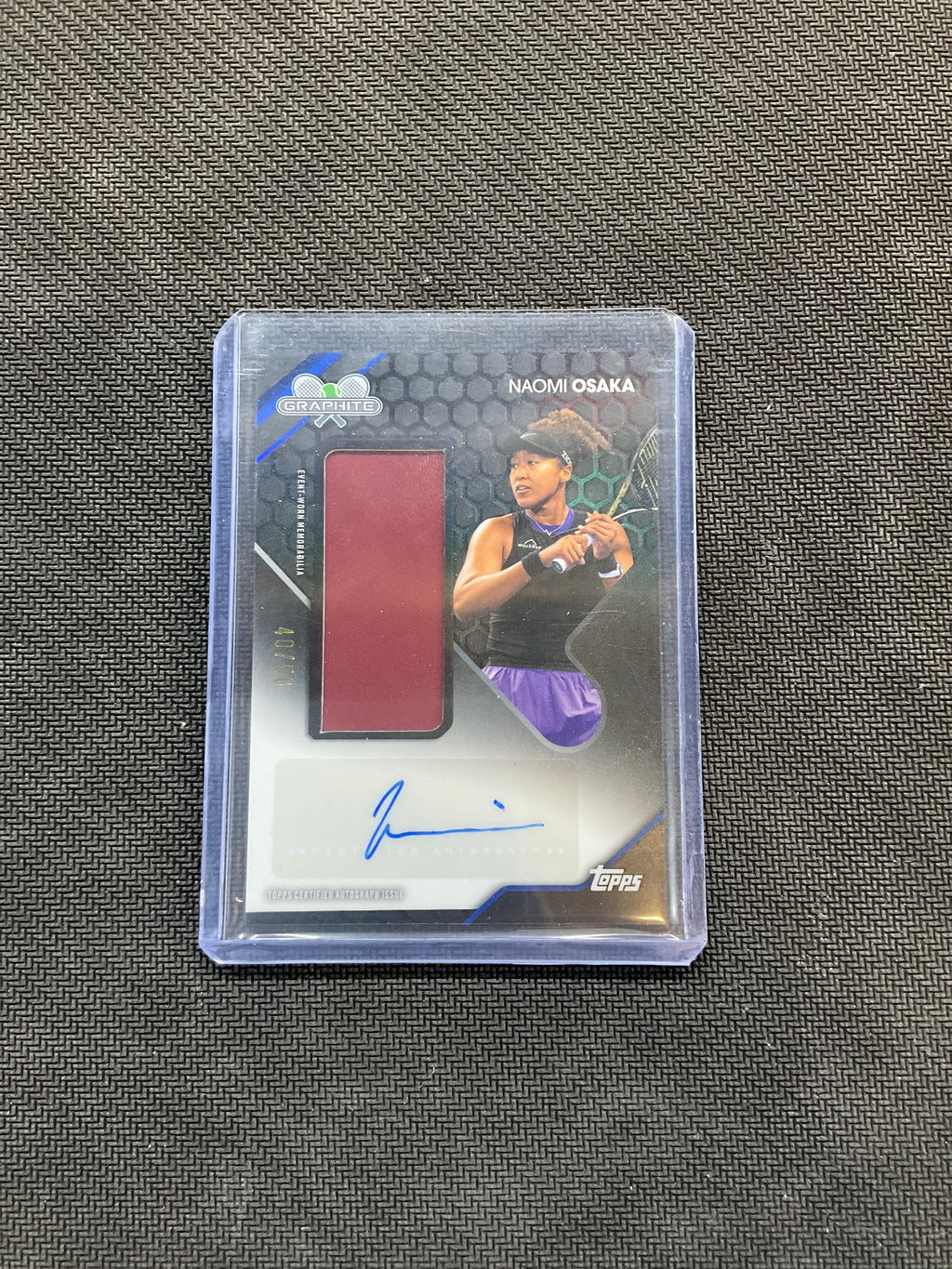 2026 Topps Graphite Naomi Osaka Patch Auto /50 Tennis
