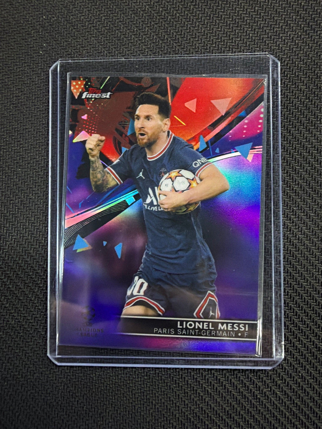 2022 Topps Chrome UEFA Lionel Messi Purple /299