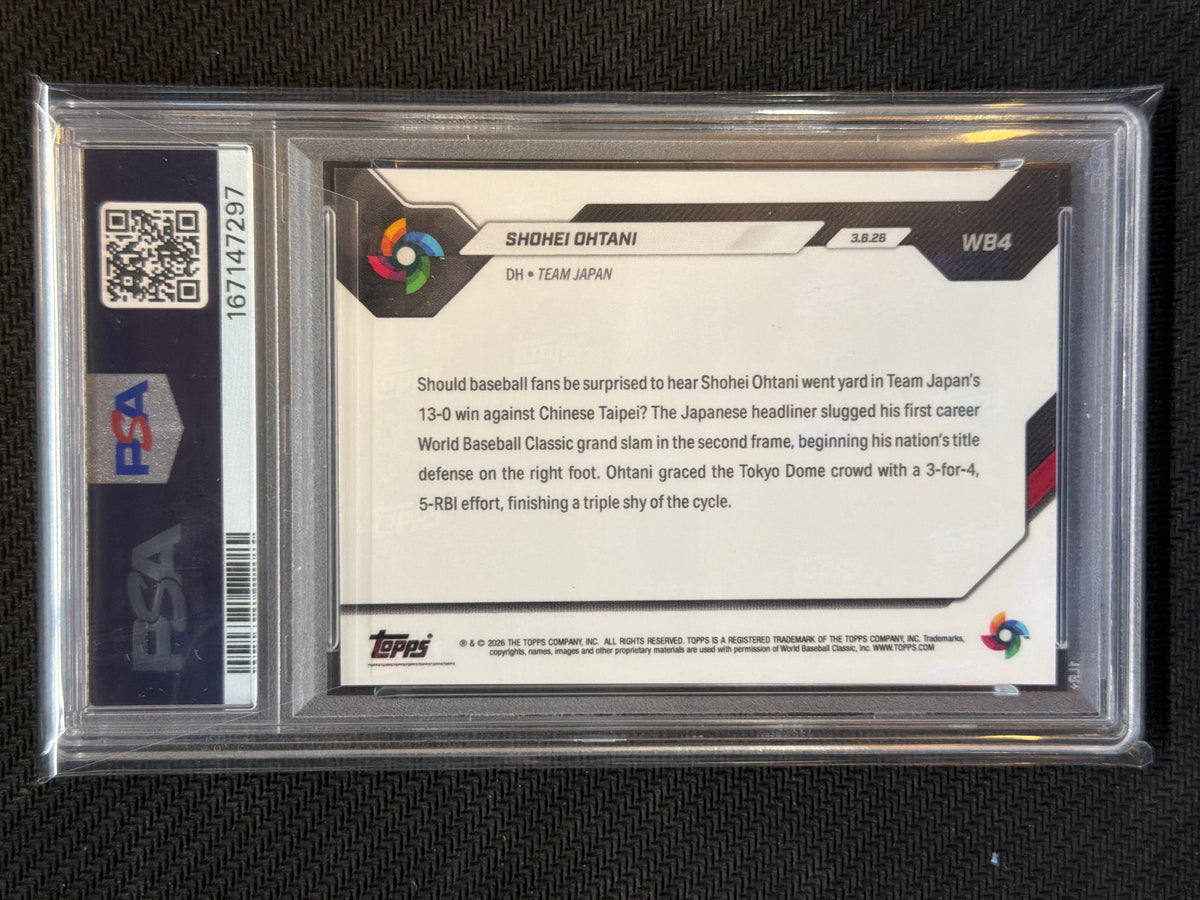 2026 Topps Now WBC Shohei Ohtani 1 WBC Grand Slam PSA 10 297