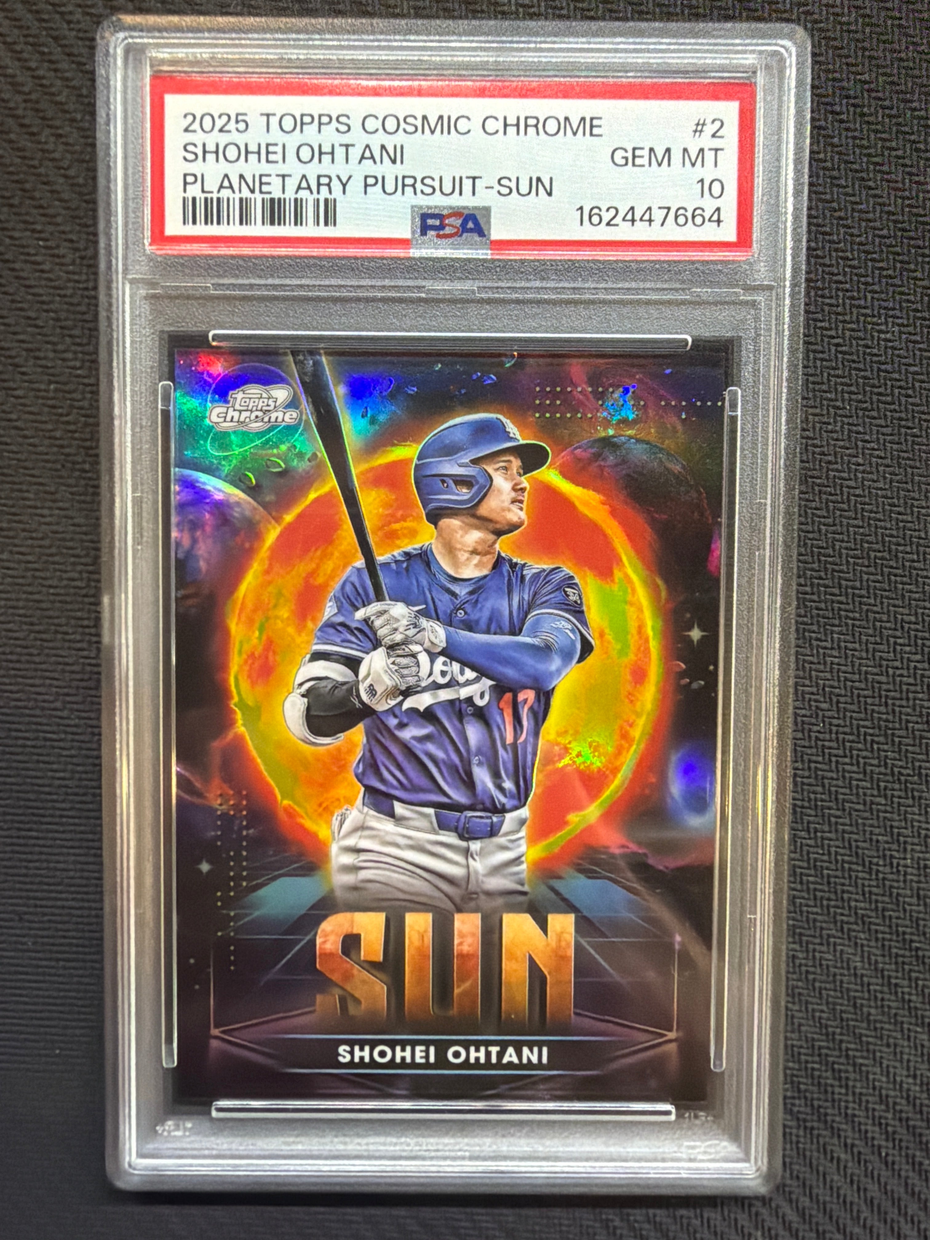 2025 Topps Chrome Cosmic Shohei Ohtani Planetary Sun PSA 10 664