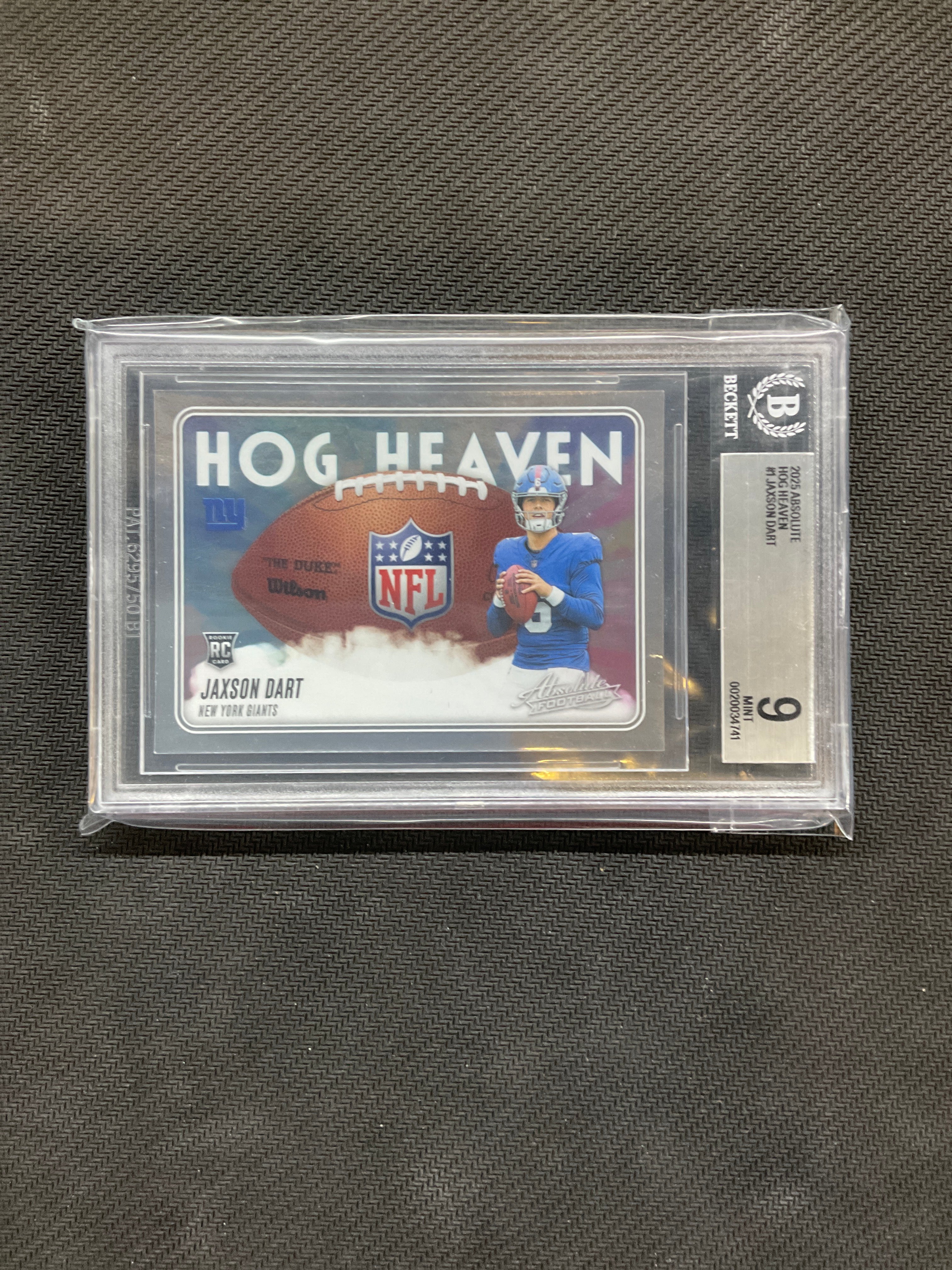 2025 Absolute Jaxson Dart Hog Heaven BGS 9