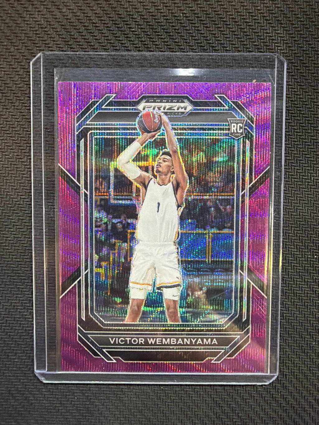 2023 Prizm Draft Picks Victor Wembanyama Purple Wave Rookie Spurs