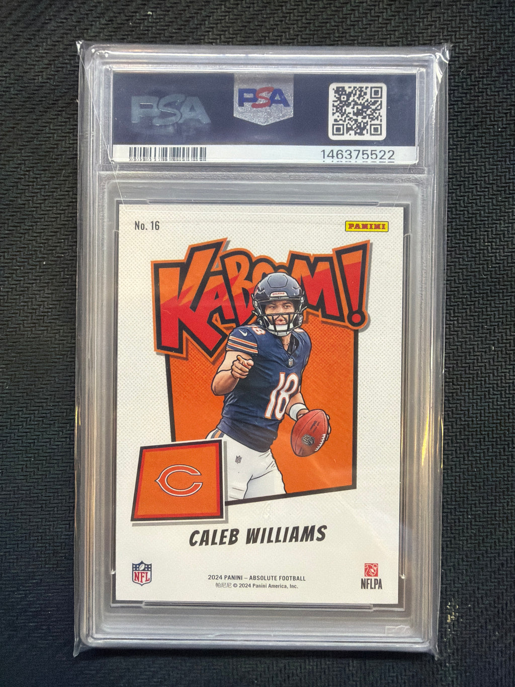 2024 Absolute Caleb Williams Kaboom! Horizontal #16 PSA 9 522