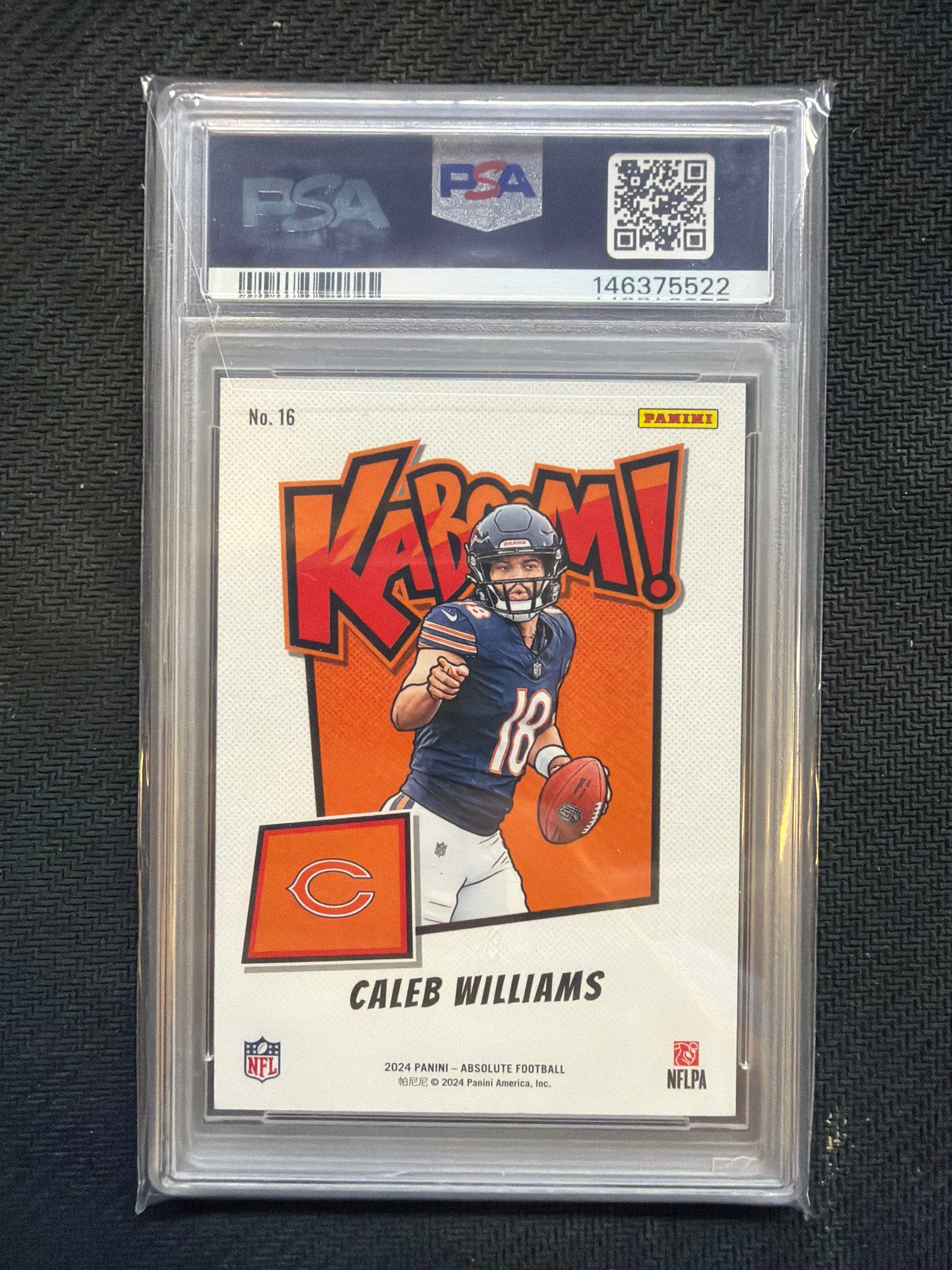 2024 Absolute Caleb Williams Kaboom! Horizontal #16 PSA 9 522
