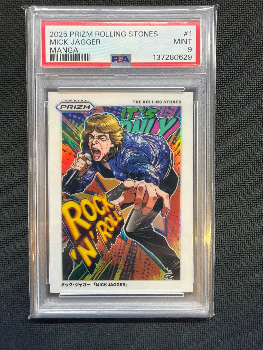 2025 Prizm Rolling Stones Mick Jagger #1 PSA 9