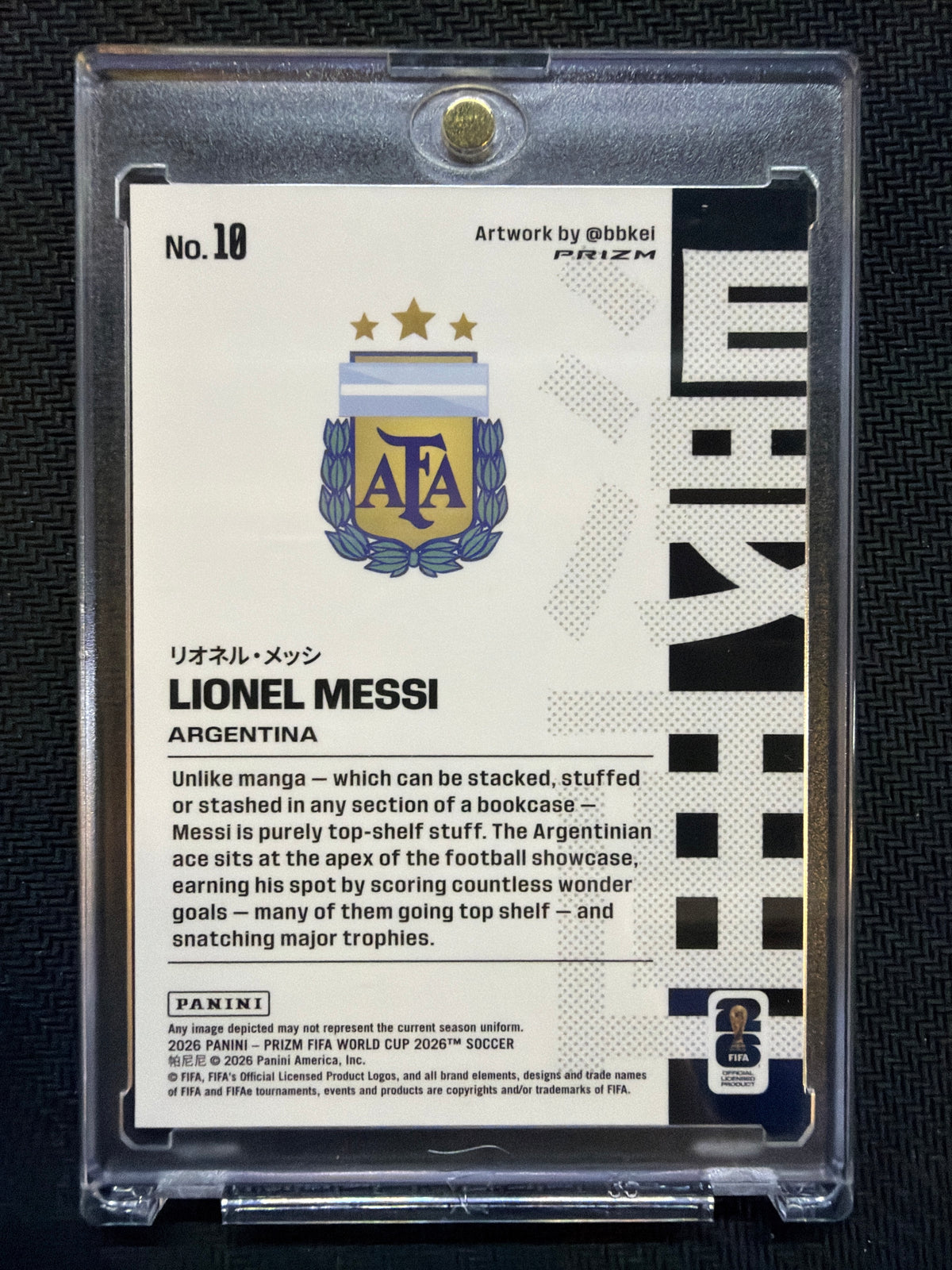 2026 Prizm World Cup '26 Lionel Messi Manga #10 Argentina