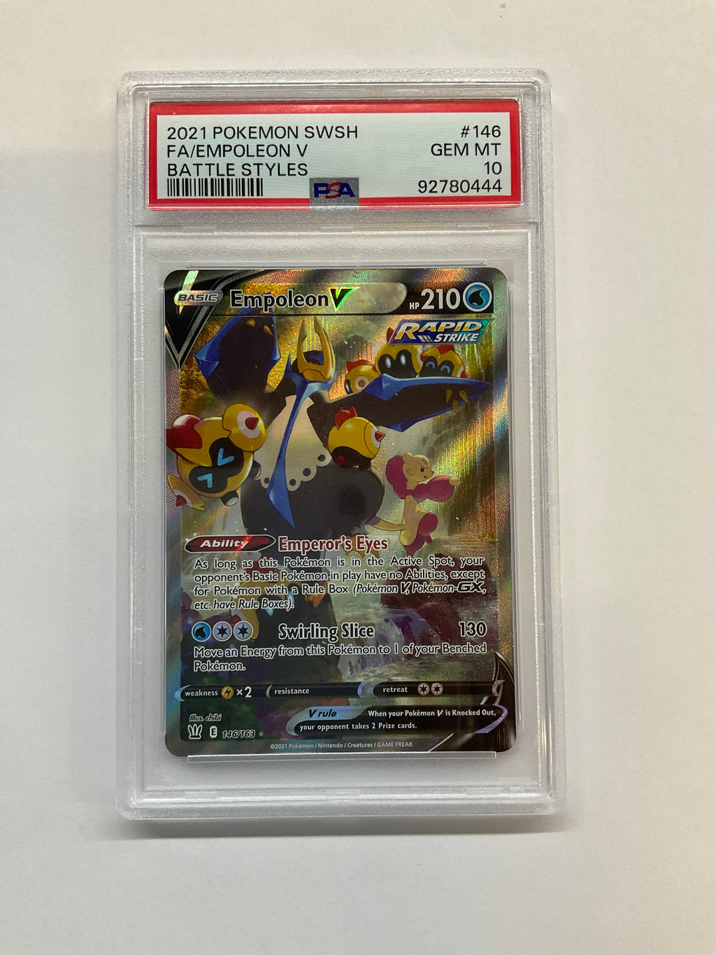 2021 Empoleon V 146 PSA 10