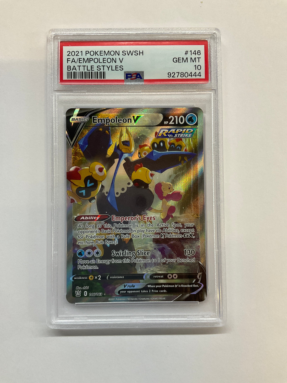 2021 Empoleon V 146 PSA 10