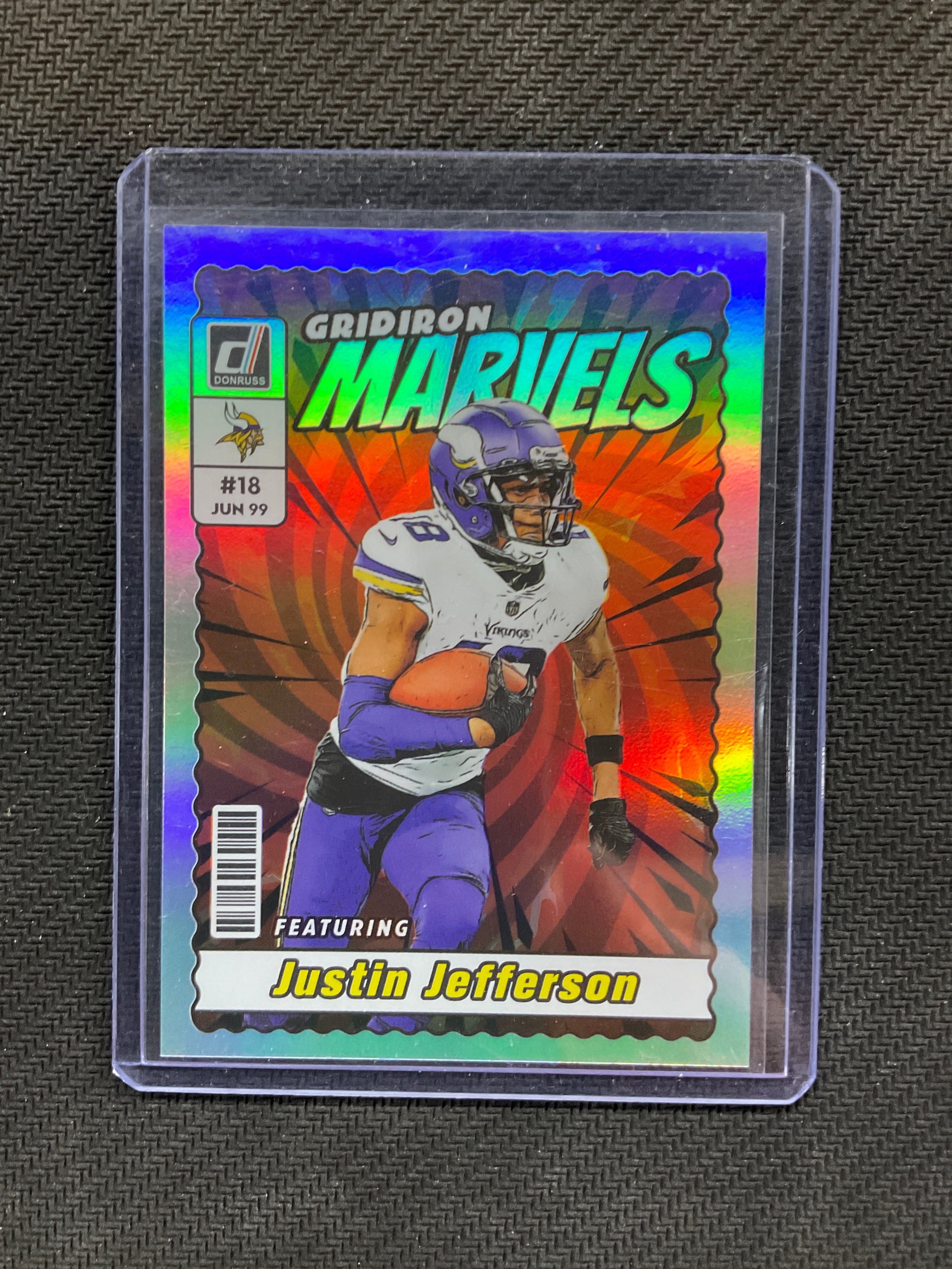 2023 Donruss Justin Jefferson Gridiron Marvels Case Hit
