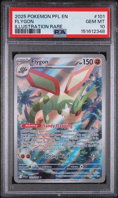 2025 Pokemon Phantasmal Flames Flygon 101 PSA 10