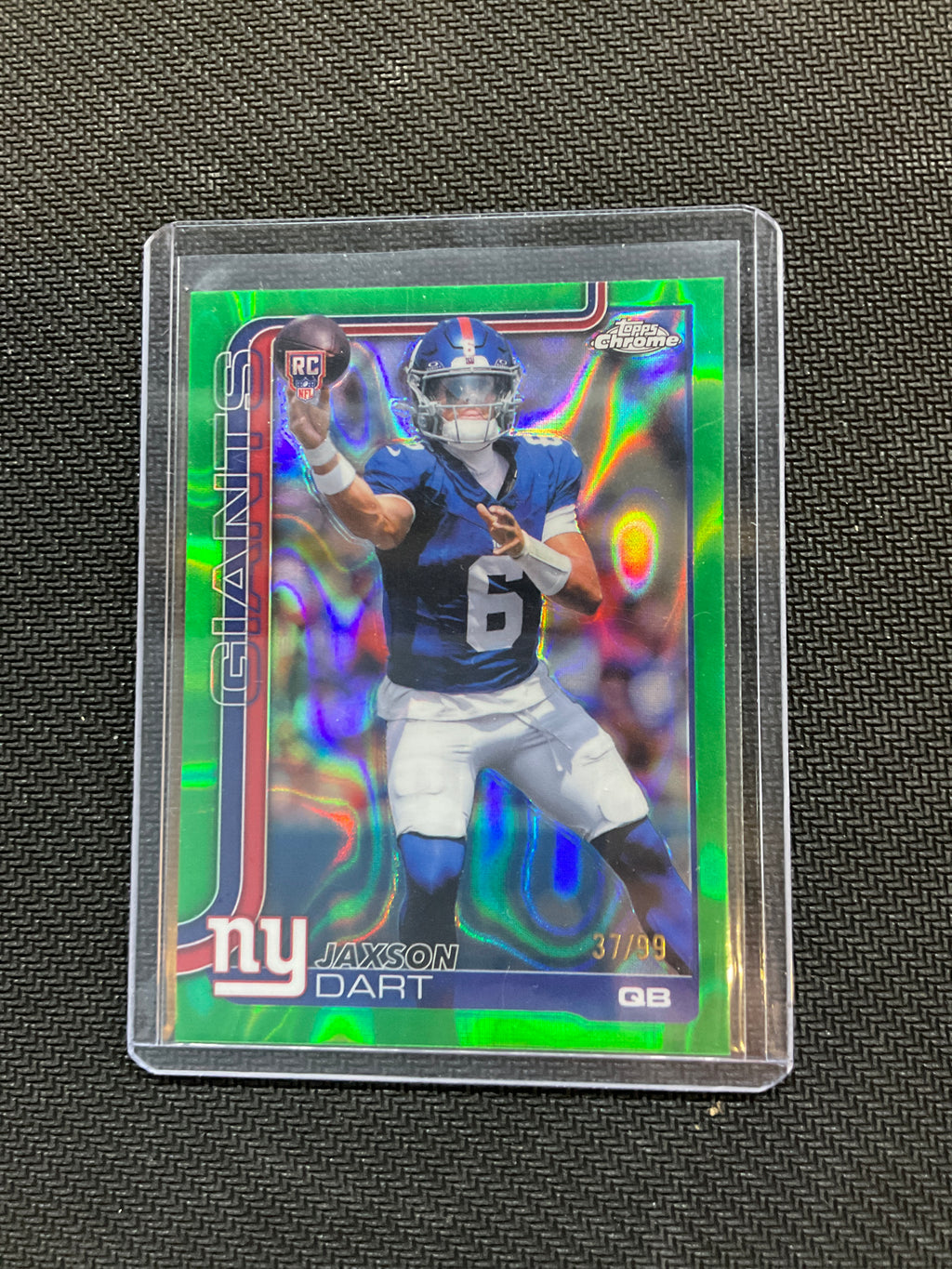 2025 Topps Chrome Jaxson Dart Green Lava Rookie /99 Giants