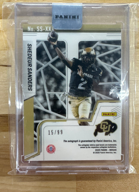 2025 Mosaic Shedeur Sanders Autographs Auto /25