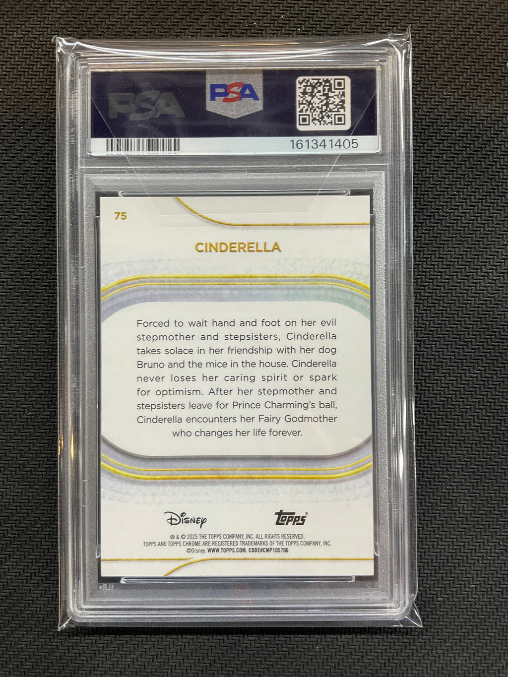 2025 Topps Chrome Disney Sapphire Cinderella Green /99 PSA 9 405