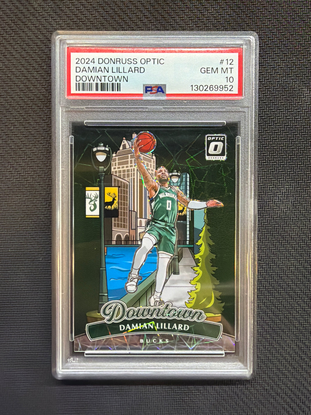 2024-25 Donruss Optic Damian Lillard #12 Downtown! PSA 10 952