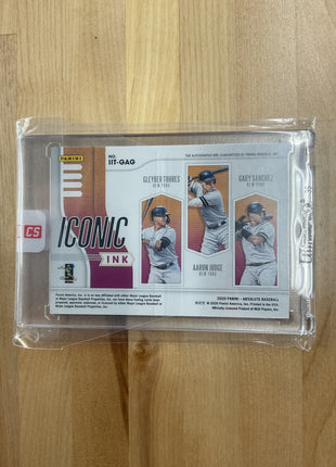 2020 Absolute Aaron Judge / Gleyber Torres / Gary Sanchez Triple Auto /5