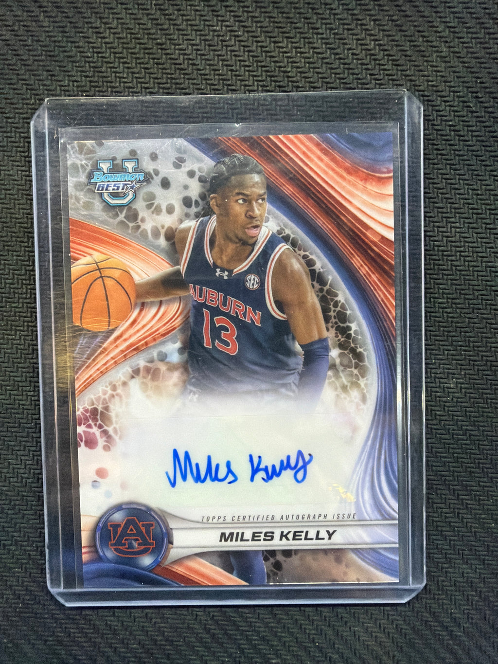 2024-25 Bowman U Best Miles Kelly Rookie Auto Auburn