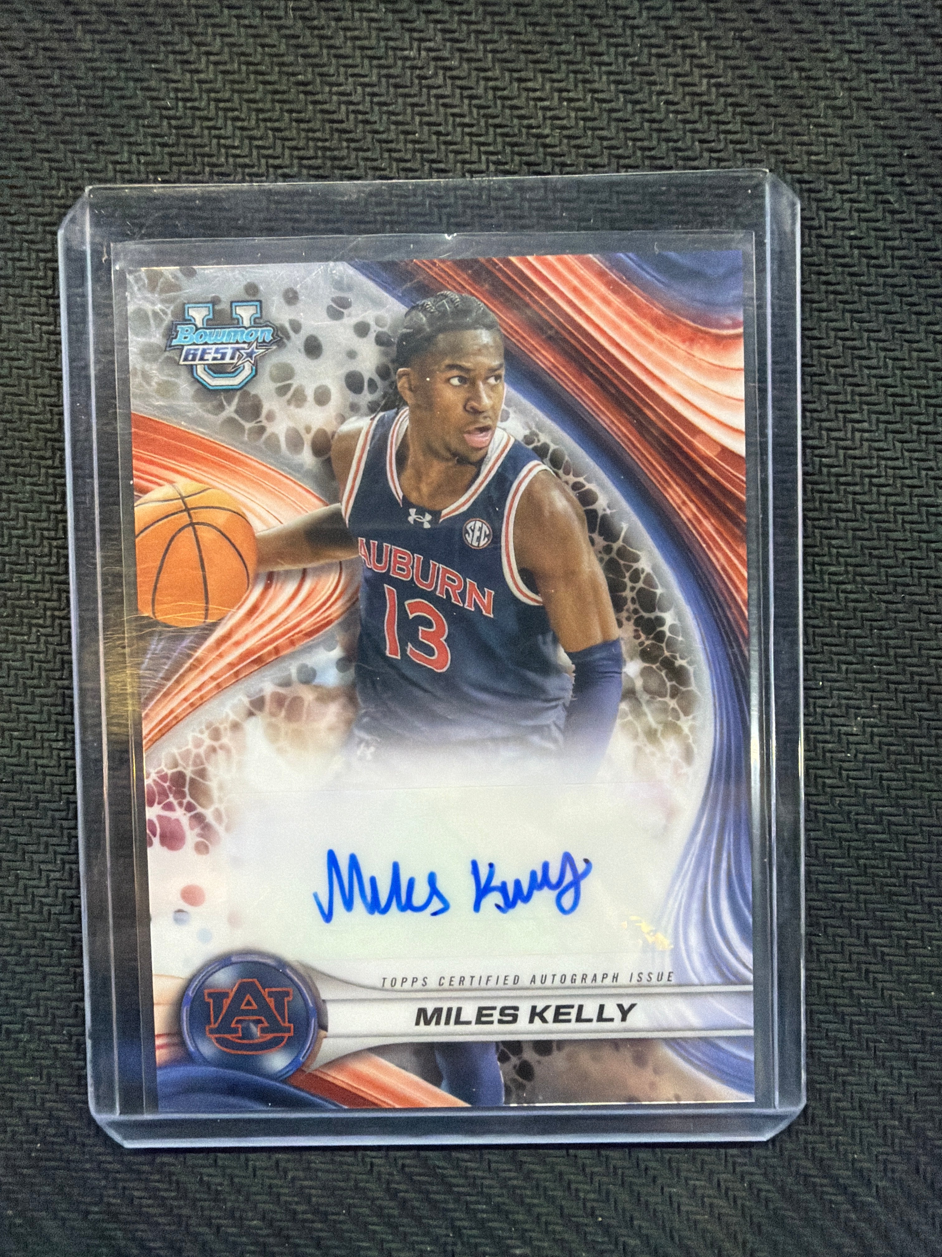 2024-25 Bowman U Best Miles Kelly Rookie Auto Auburn