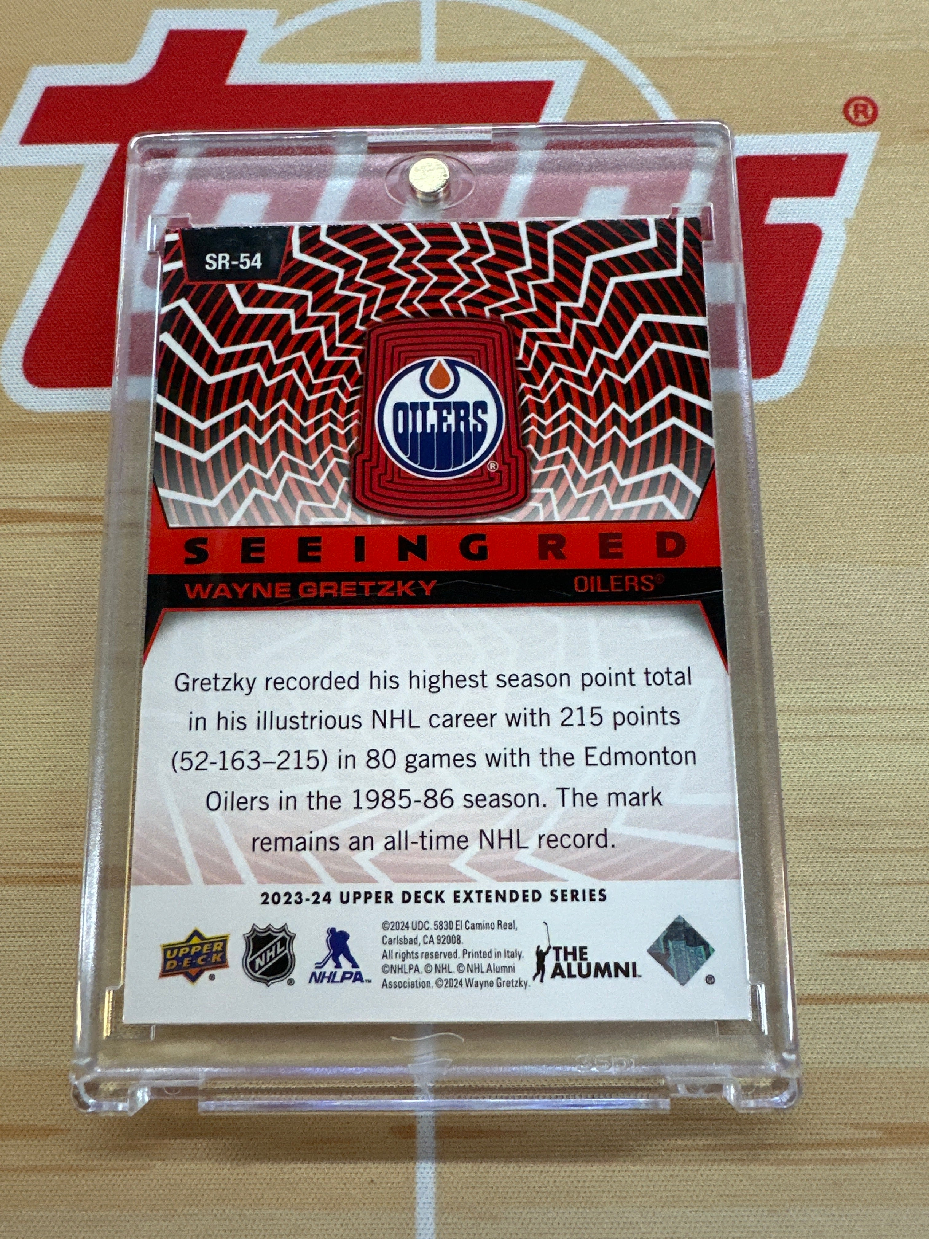 2023-24 Upper Deck Extended Wayne Gretzky Seeing Red Oilers