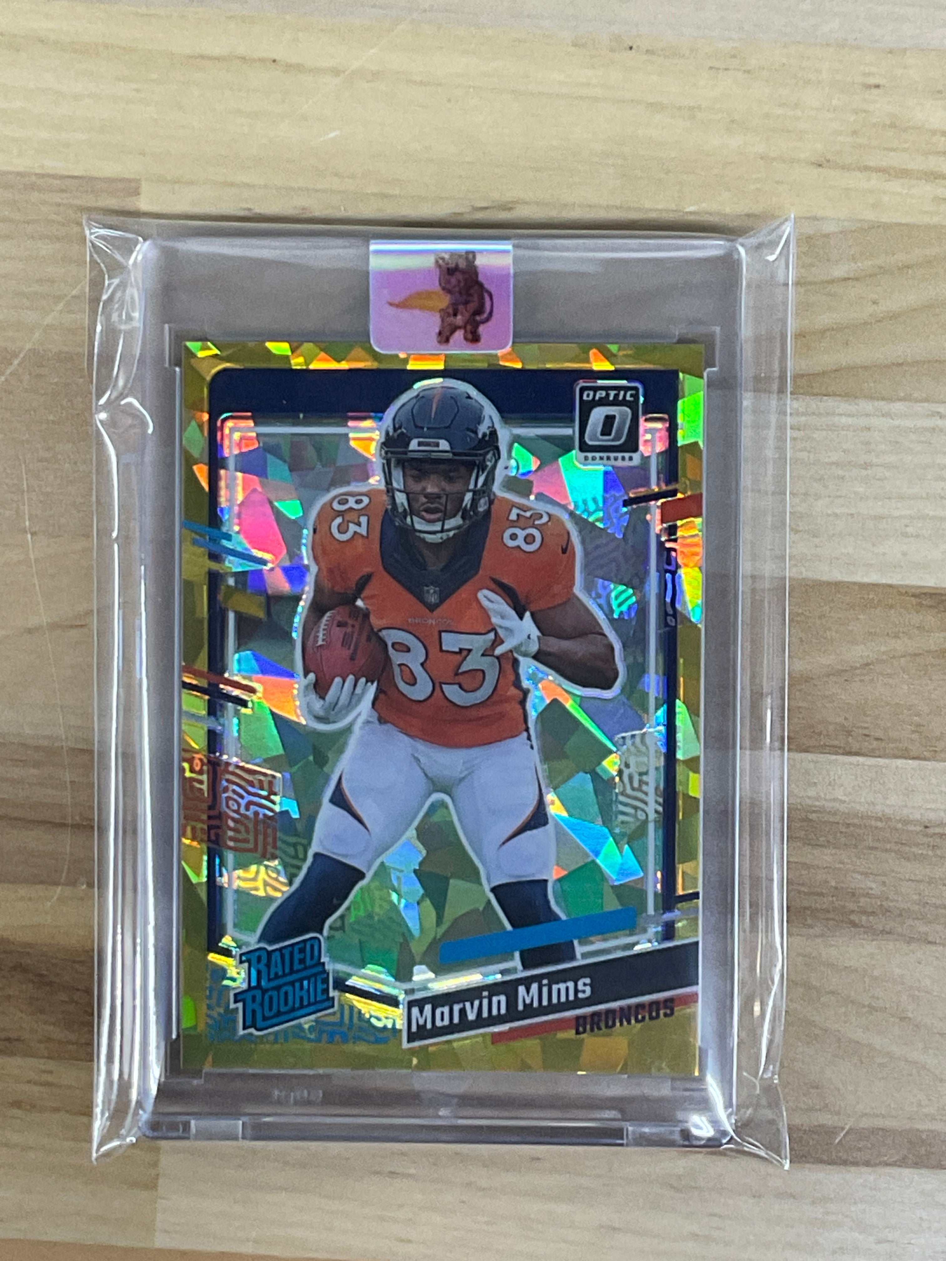 2023 Optic Preview Marvin Mims Gold Ice /10 Rookie