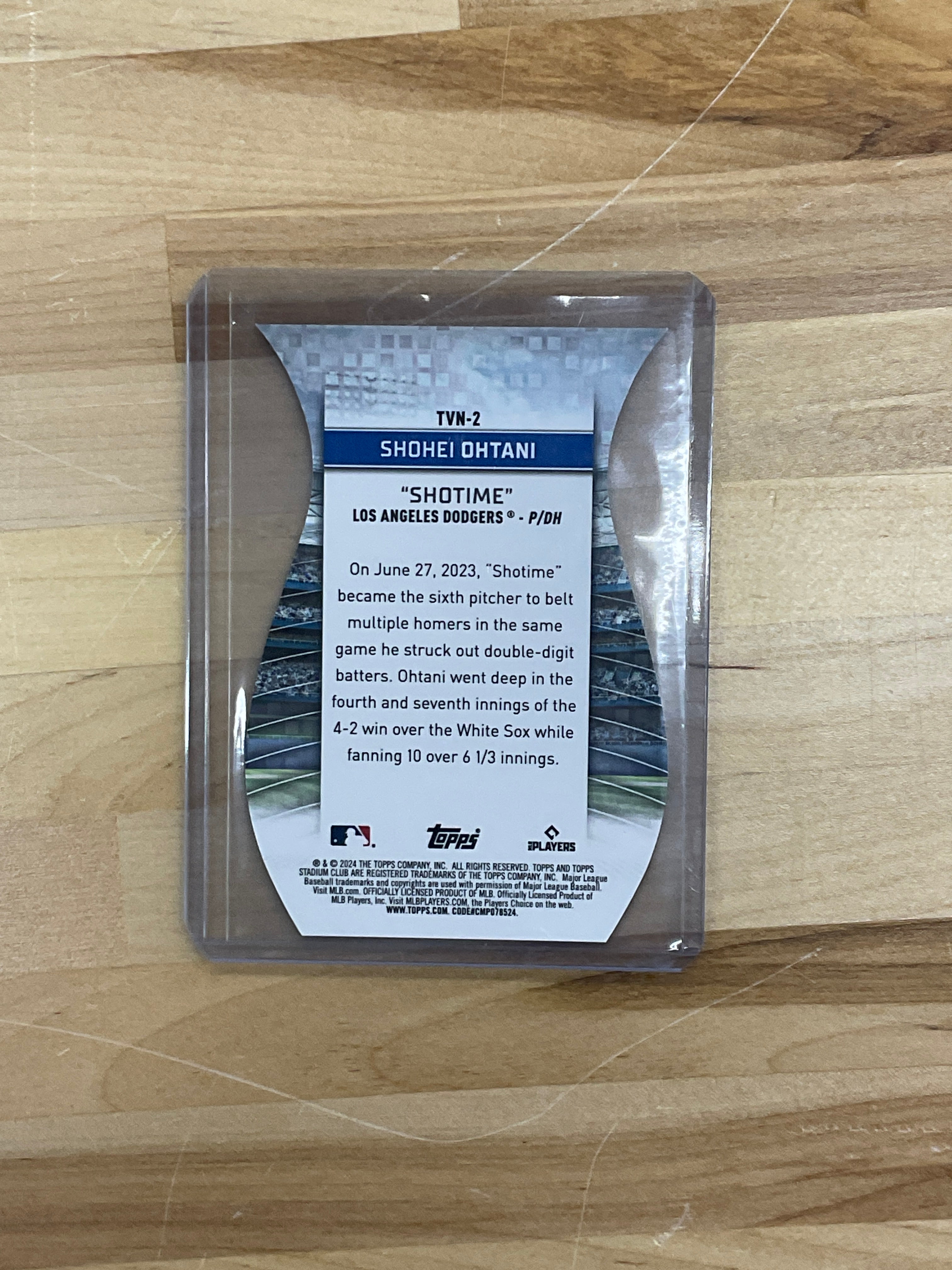 2024 Topps Stadium Club Shohei Ohtani SHOTIME /99 Dodgers