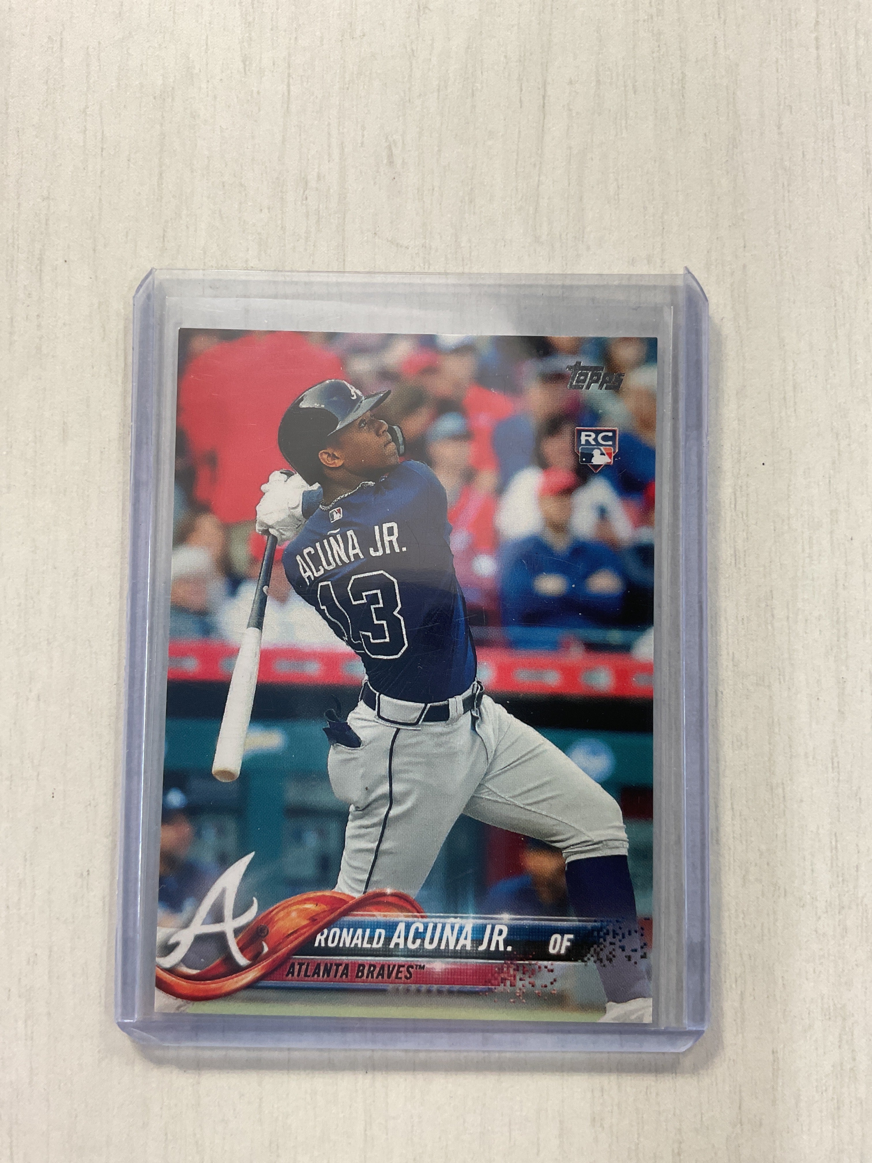 2018 Topps Series 2 Ronald Acuna Bat Down SP Braves