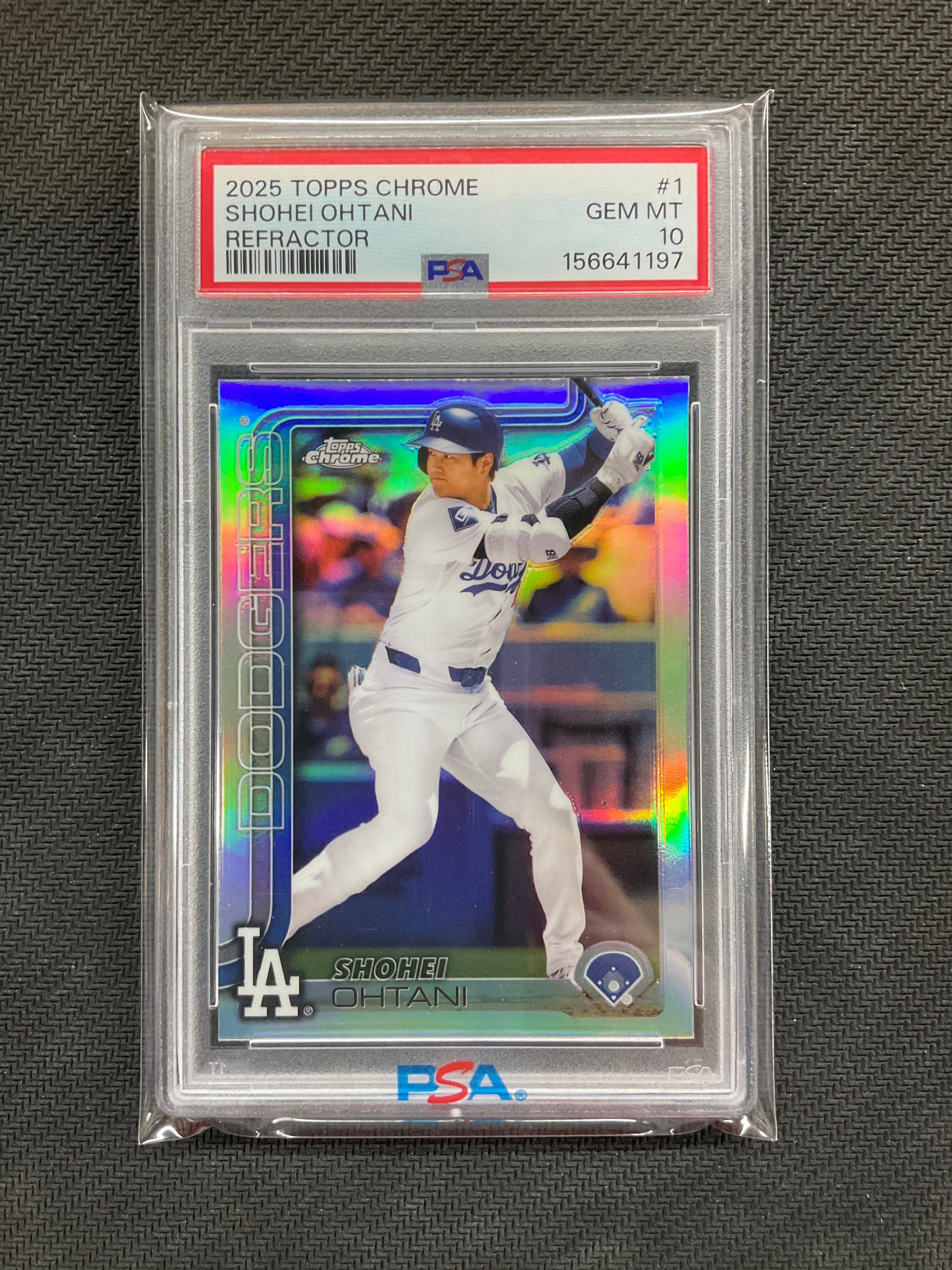 2025 Topps Chrome Shohei Ohtani Refractor #1 PSA 10 1197