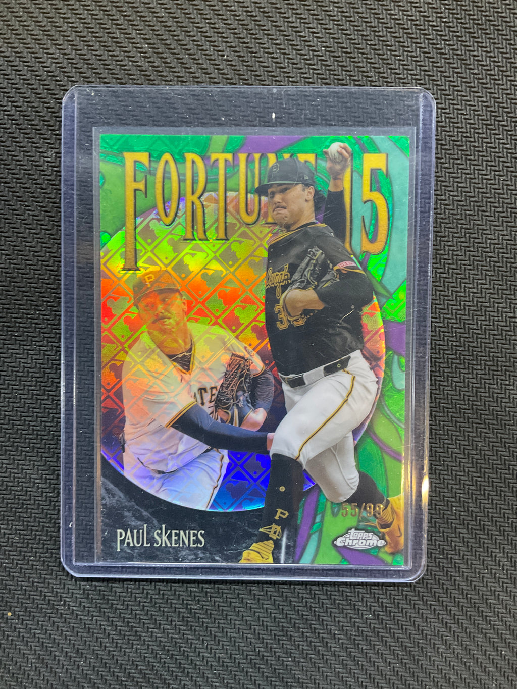 2025 Topps Chrome Logofractor Paul Skenes /99 Fortune 5 Pirates