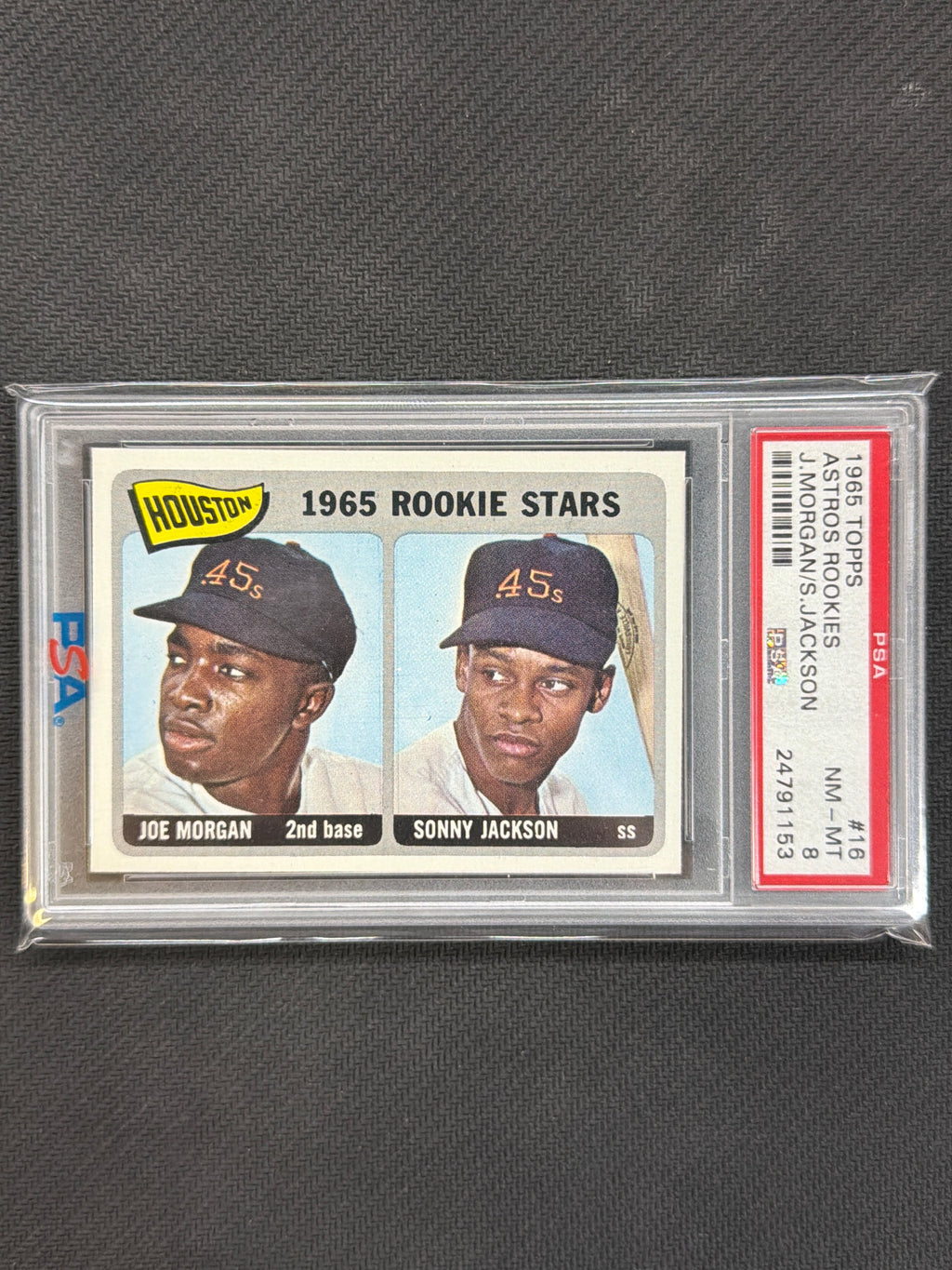 1965 Topps 316 Joe Morgan Sonny Jackson Rookie PSA 8 153