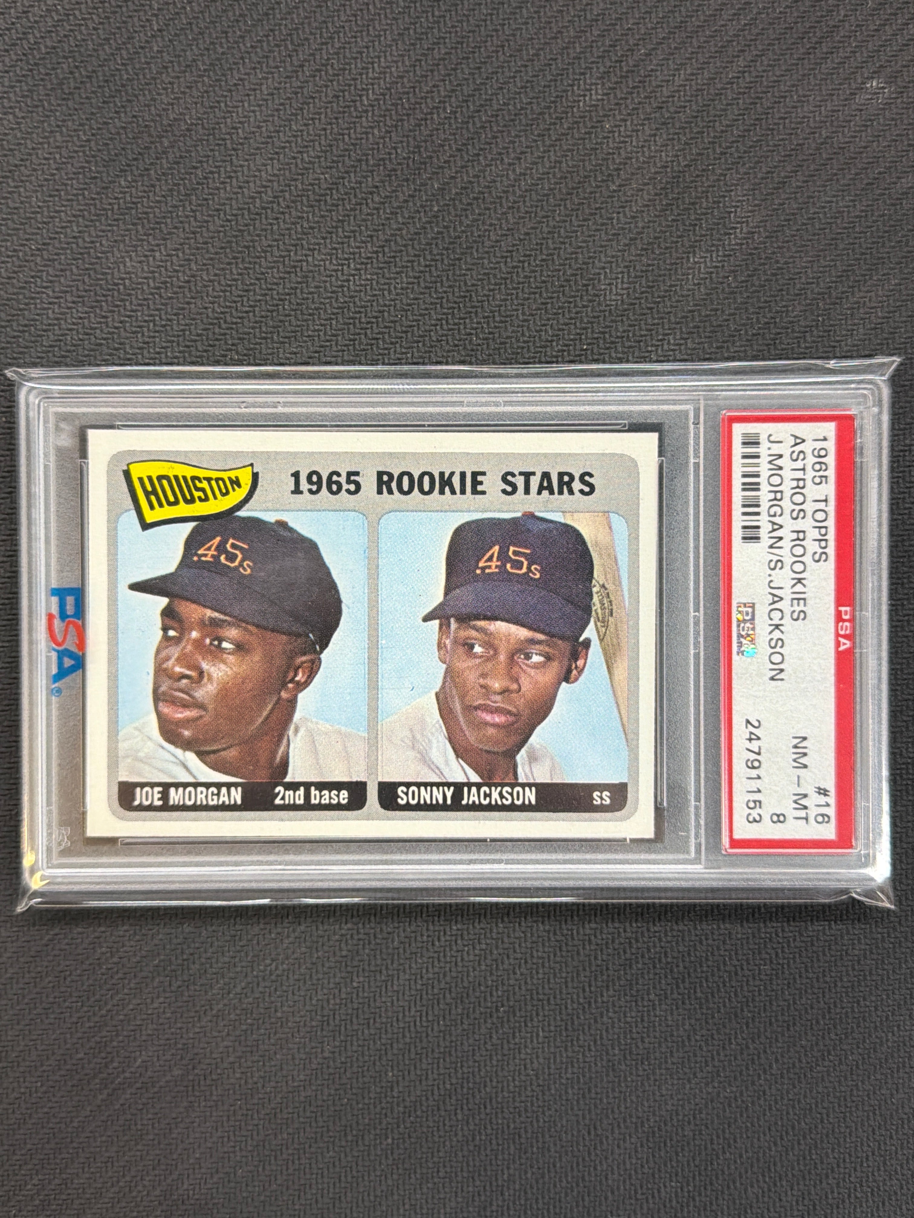 1965 Topps 316 Joe Morgan Sonny Jackson Rookie PSA 8 153