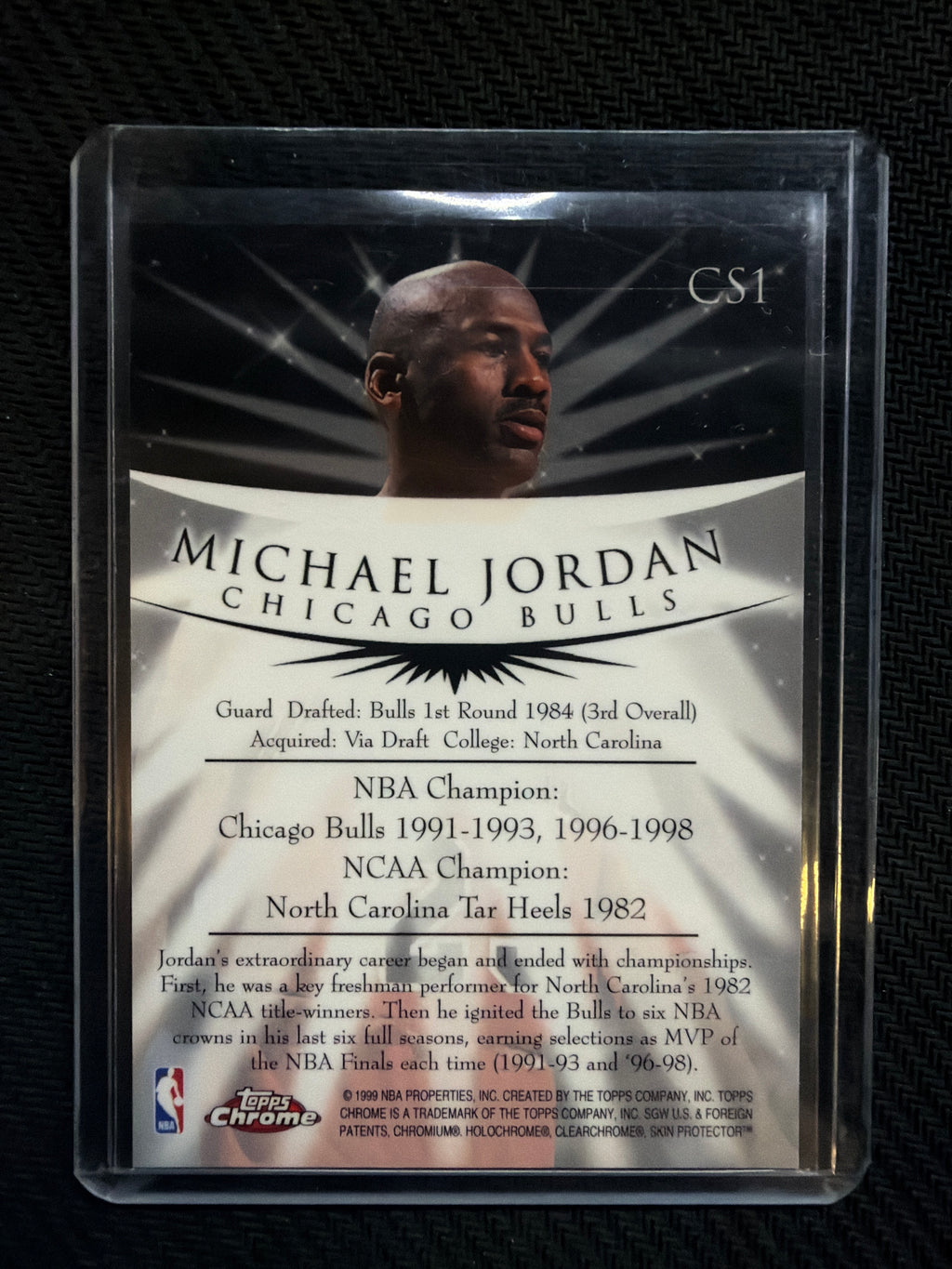 1998 Topps Chrome Michael Jordan Champion Spirit #CS1 Bulls