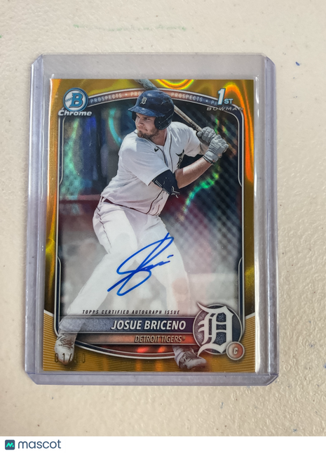 2025 Bowman Josue Briceno Gold Lava Auto /50