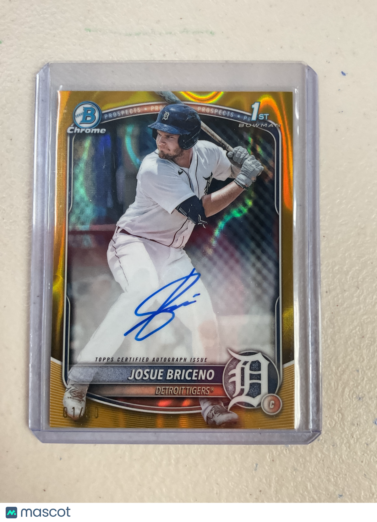 2025 Bowman Josue Briceno Gold Lava Auto /50