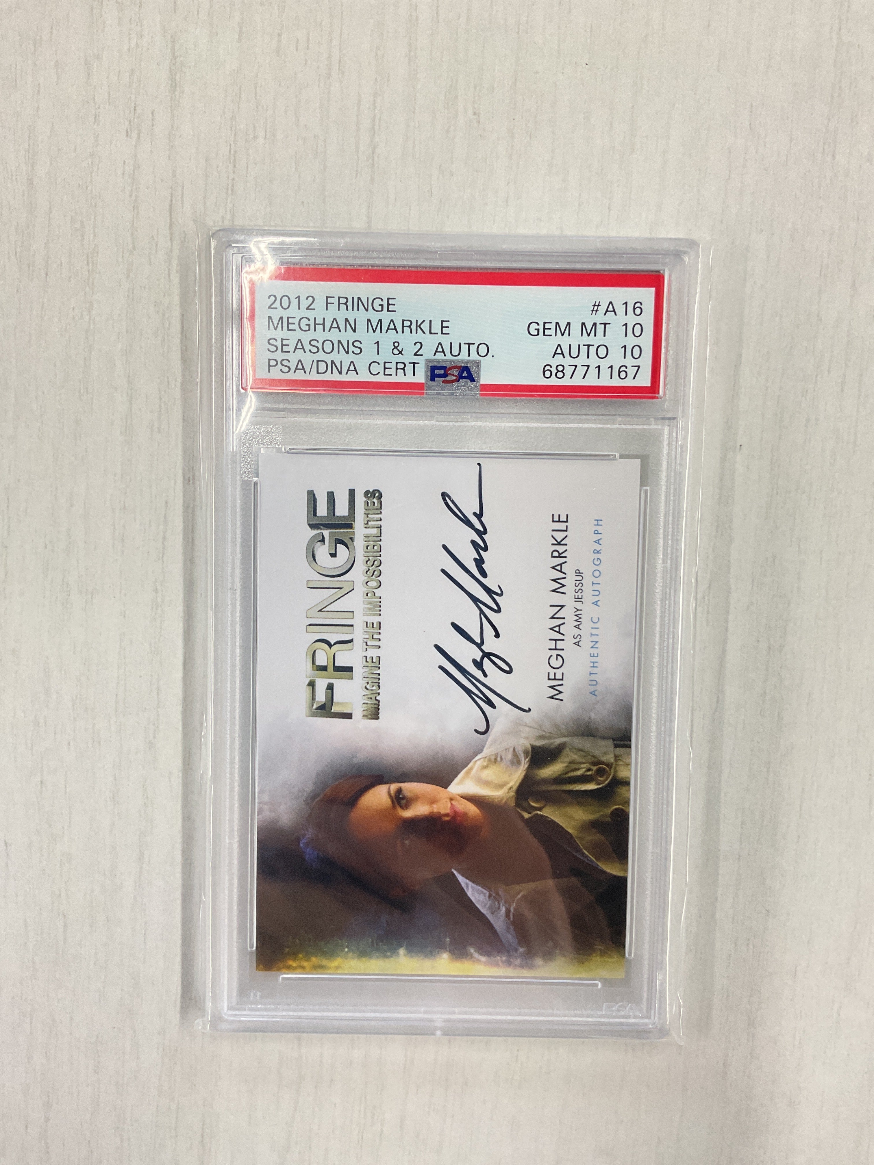 2012 Fringe Meghan Markle Auto PSA 10 DNA 10 #A16