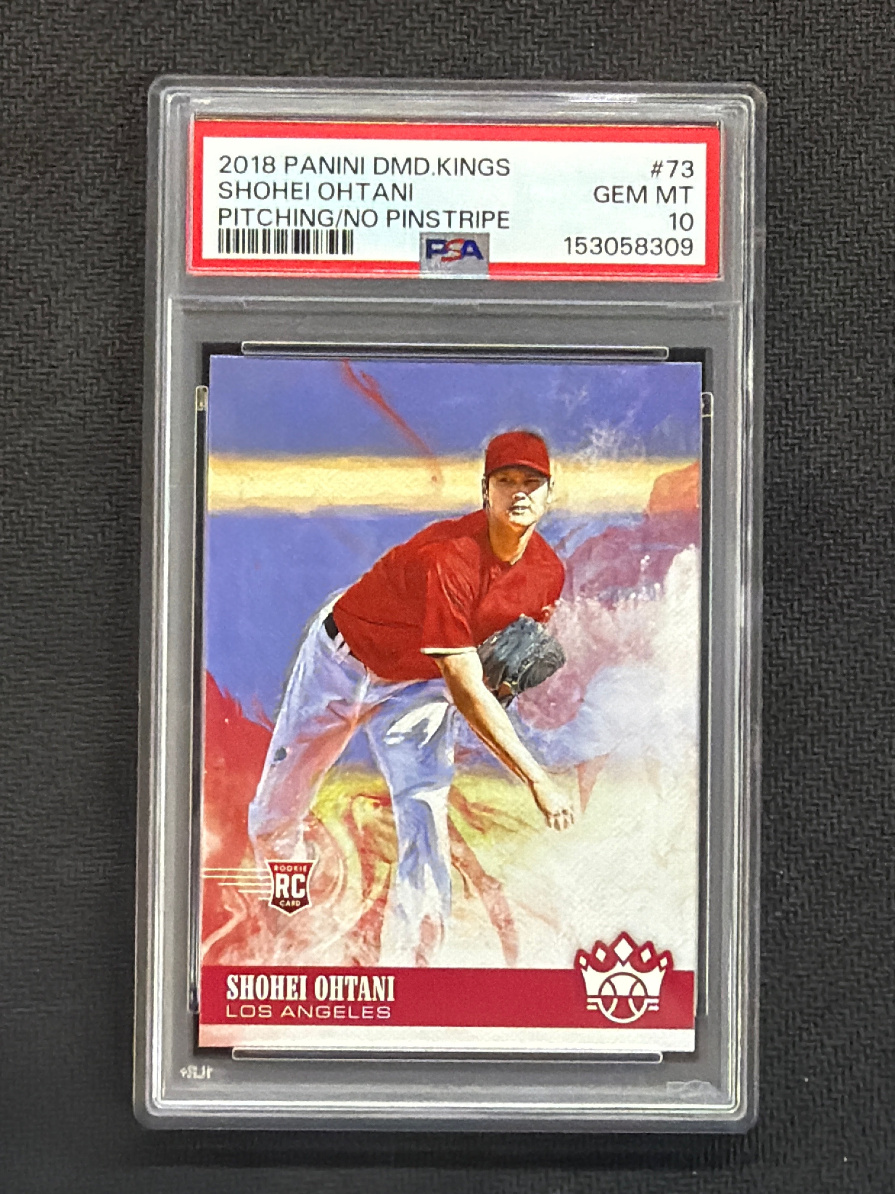 2018 Diamond Kings Shohei Ohtani Pitching Rookie #73 PSA 10 309