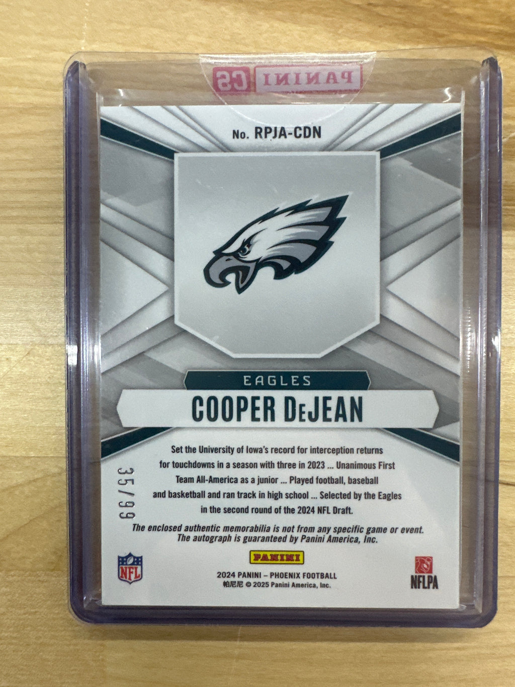 2024 Phoenix Cooper Dejean Patch Auto /99