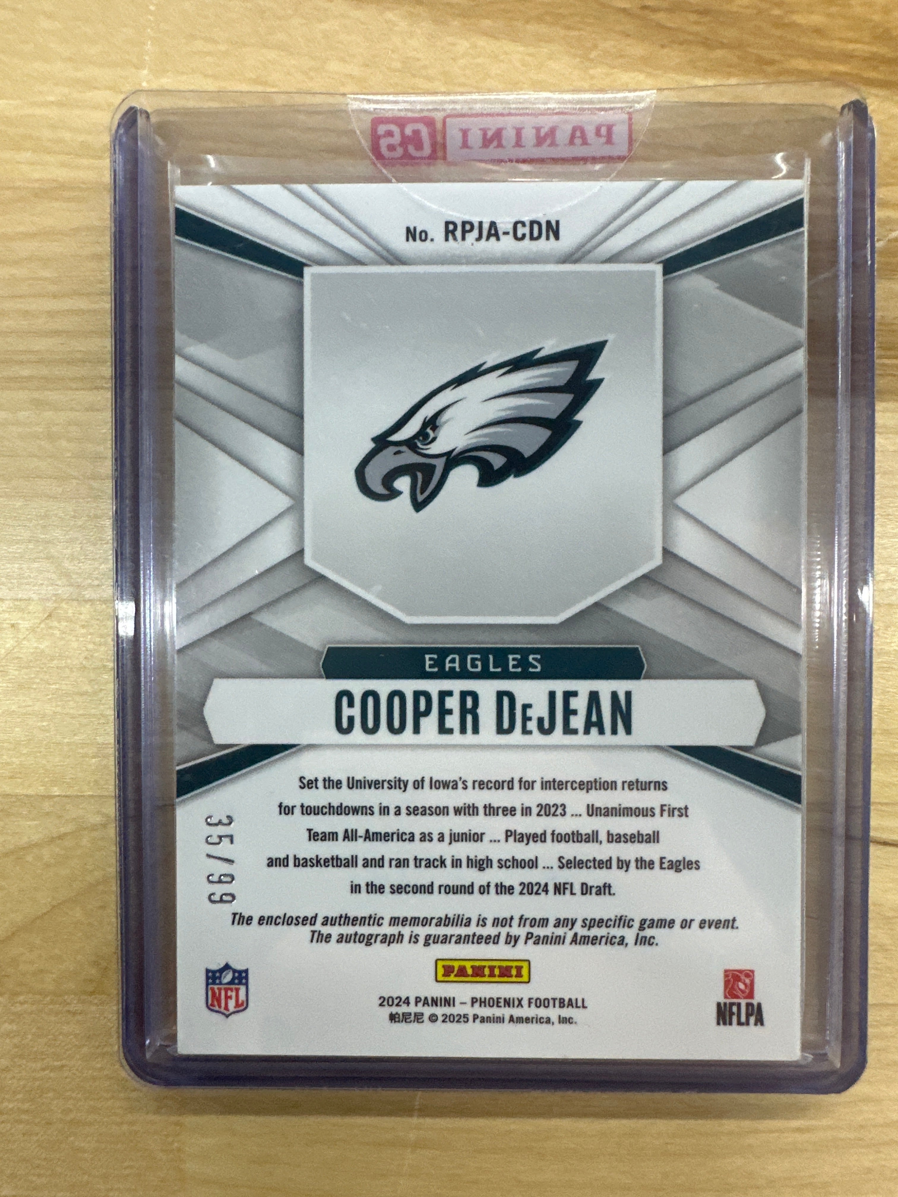 2024 Phoenix Cooper Dejean Patch Auto /99