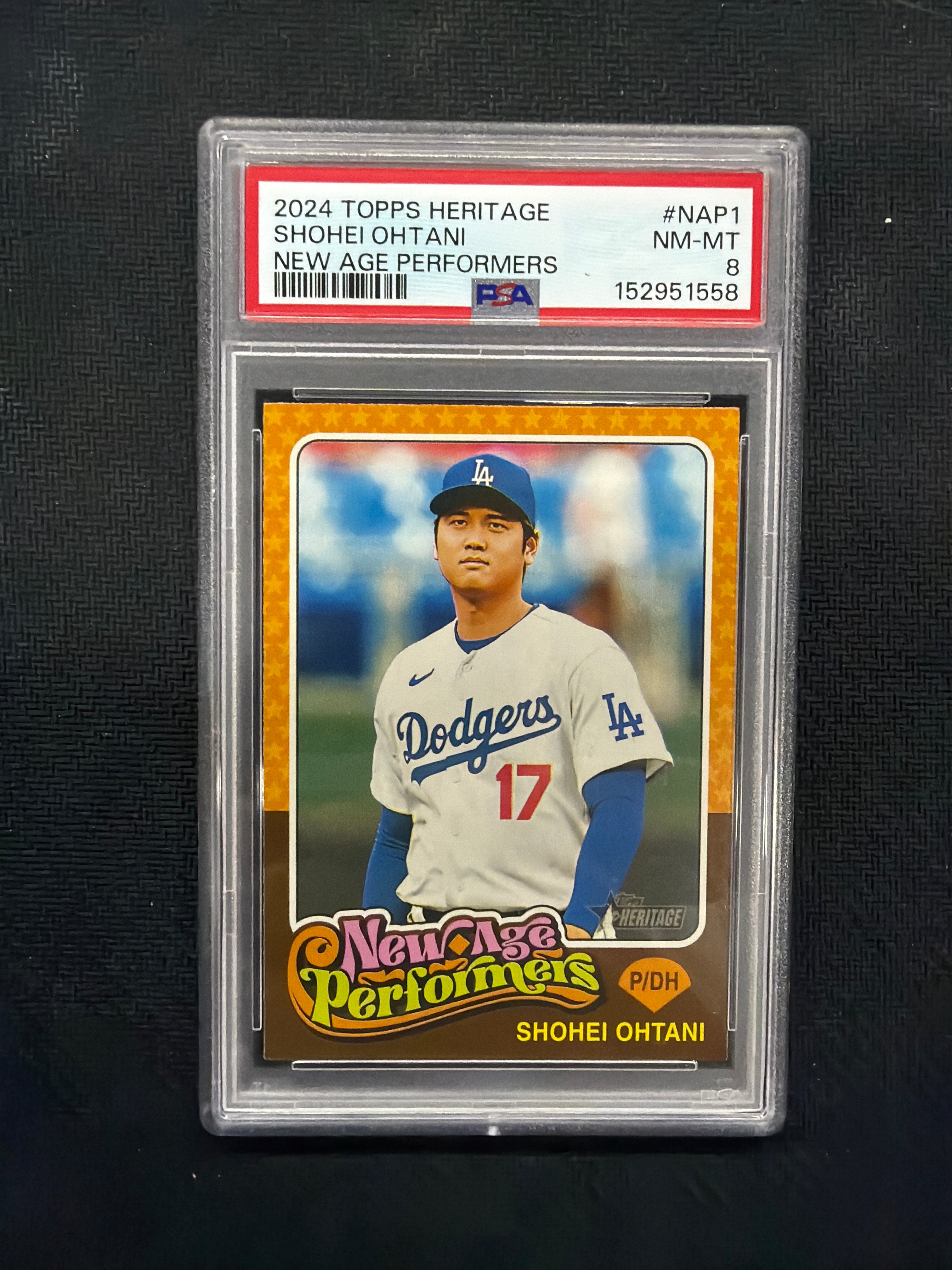 2024 Topps Heritage Shohei Ohtani New Age Performers PSA 8 Dodgers