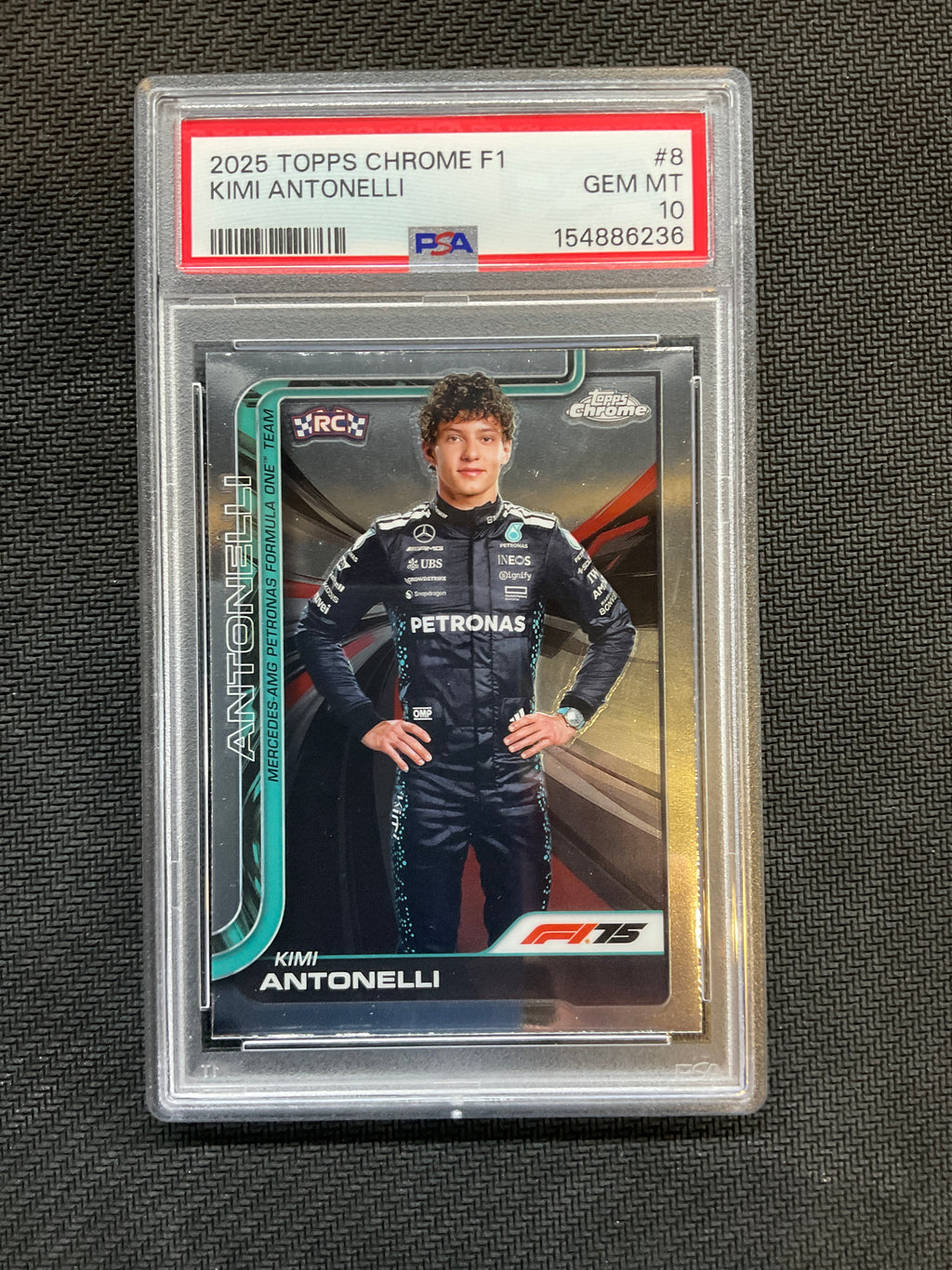 2025 Topps Chrome F1 Kimi Antonelli PSA 10 236