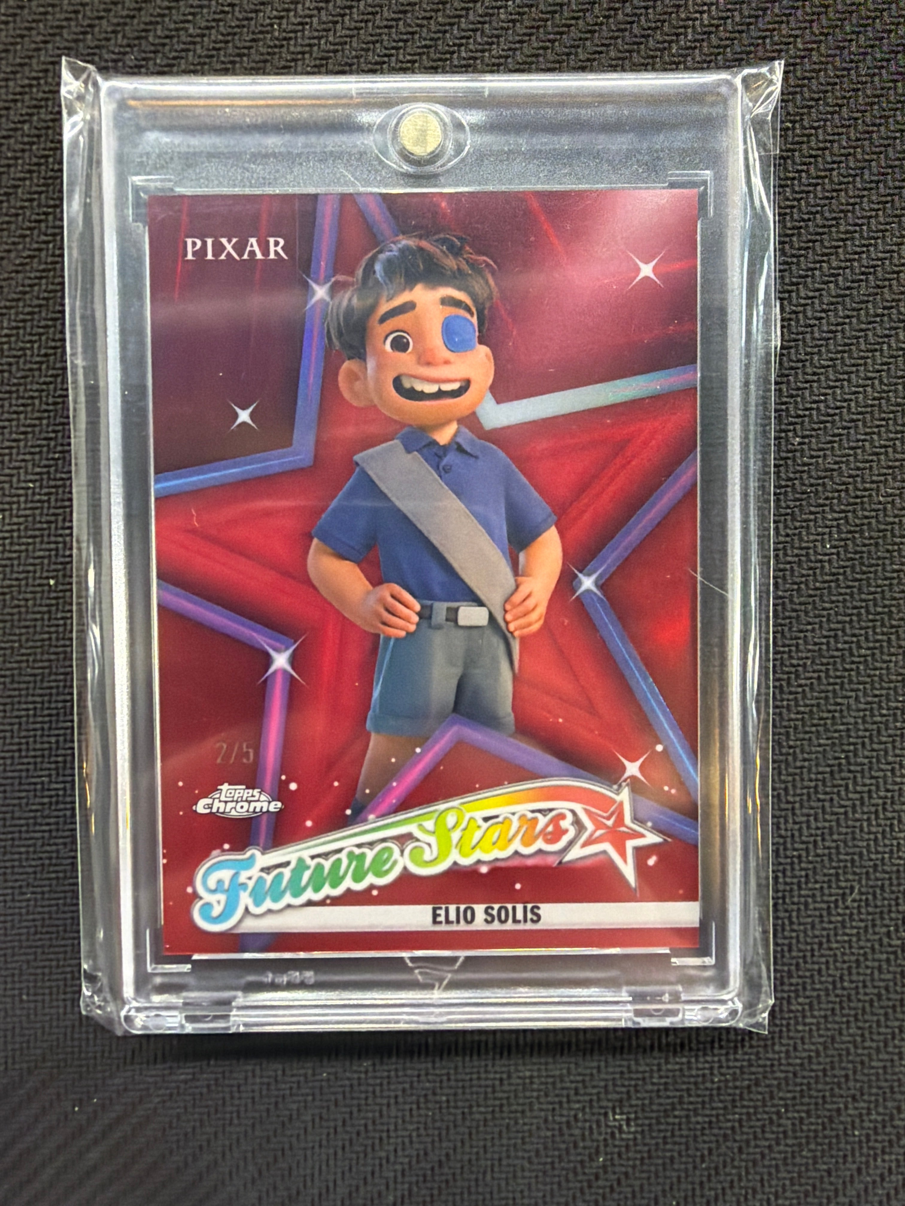 2025 Topps Chrome Disney Elio Solis Future Stars Red /5