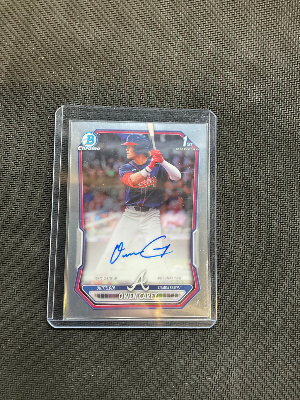 2026 Bowman Owen Carey Chrome 1st Bowman Auto Braves