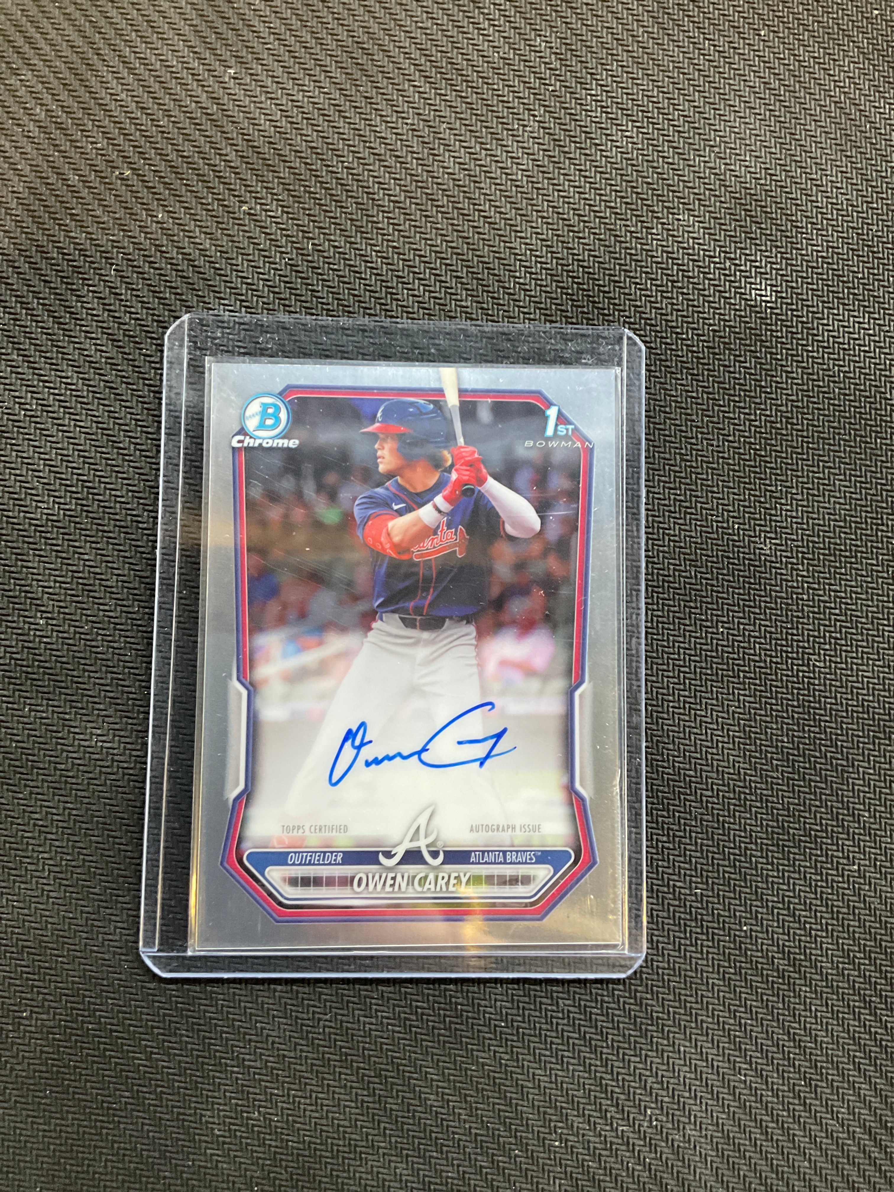 2026 Bowman Owen Carey Chrome 1st Bowman Auto Braves