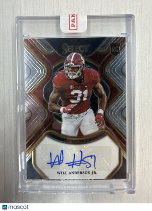2023 Select Draft Picks Will Anderson Jr. Rookie Auto Alabama