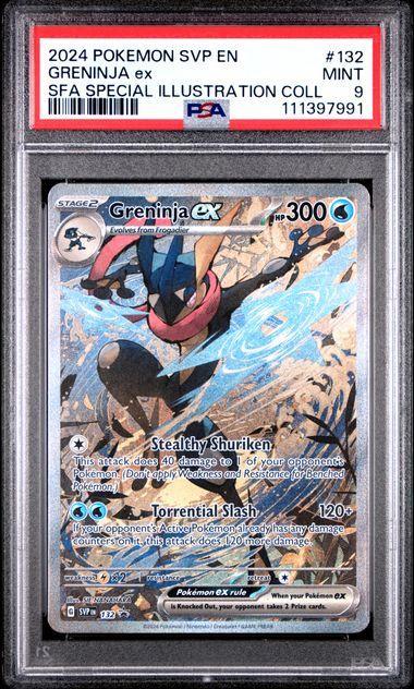 2024 Pokemon Shrouded Fable Promo Greninja ex 132 PSA 9