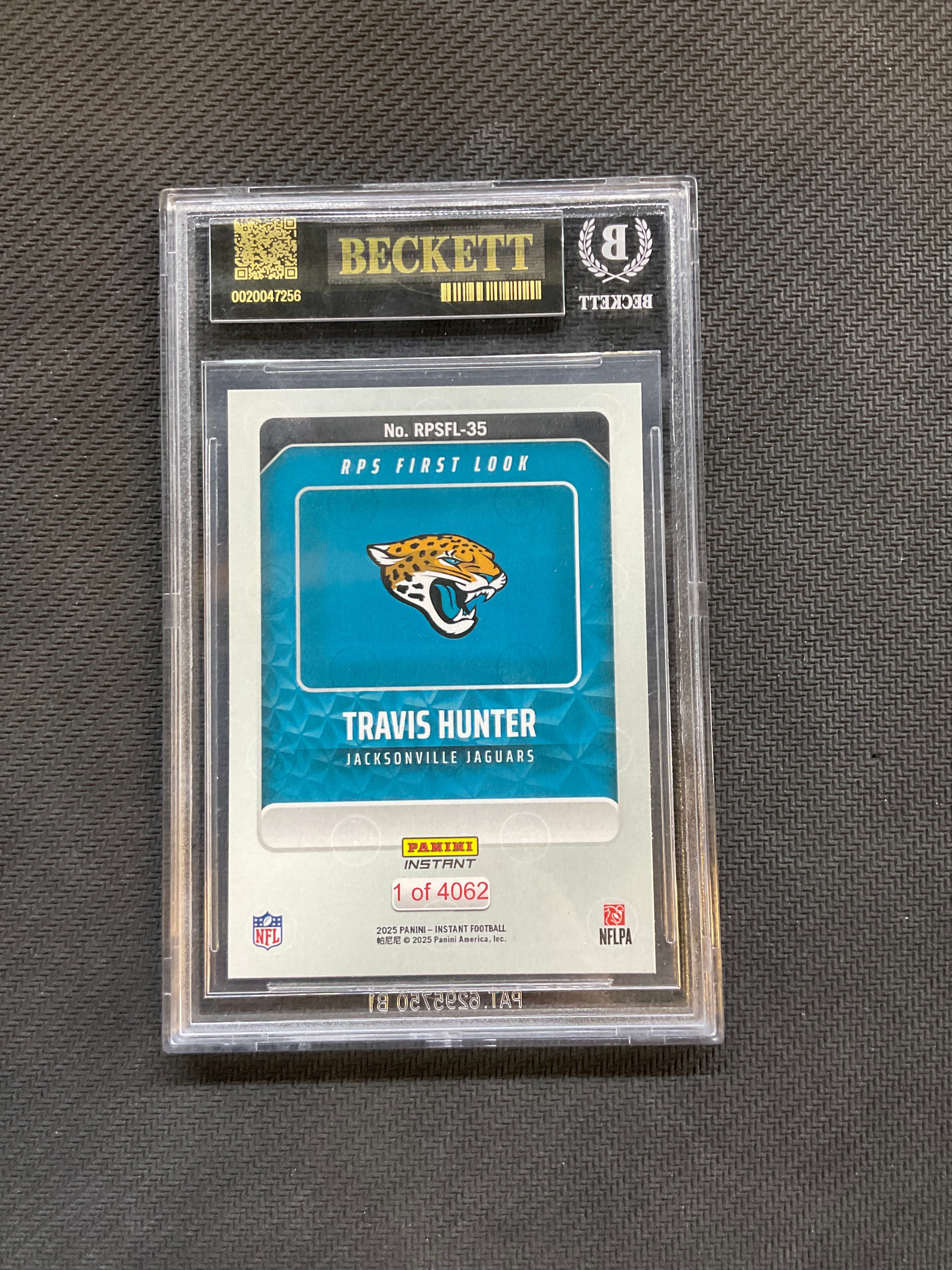 2025 Panini Instant Travis Hunter BGS 10 Black Label Rookie