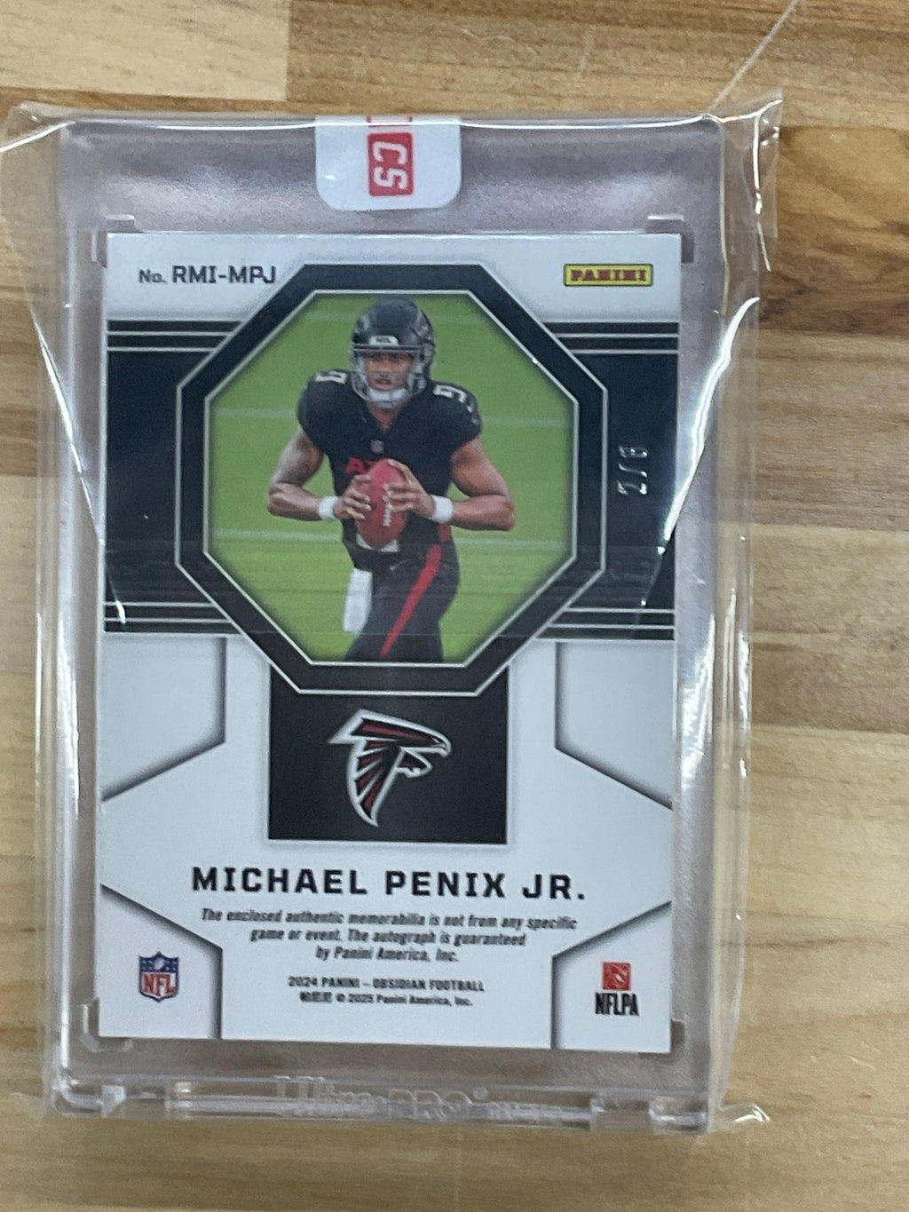 2024 Obsidian Michael Penix Patch Auto /6 Dual