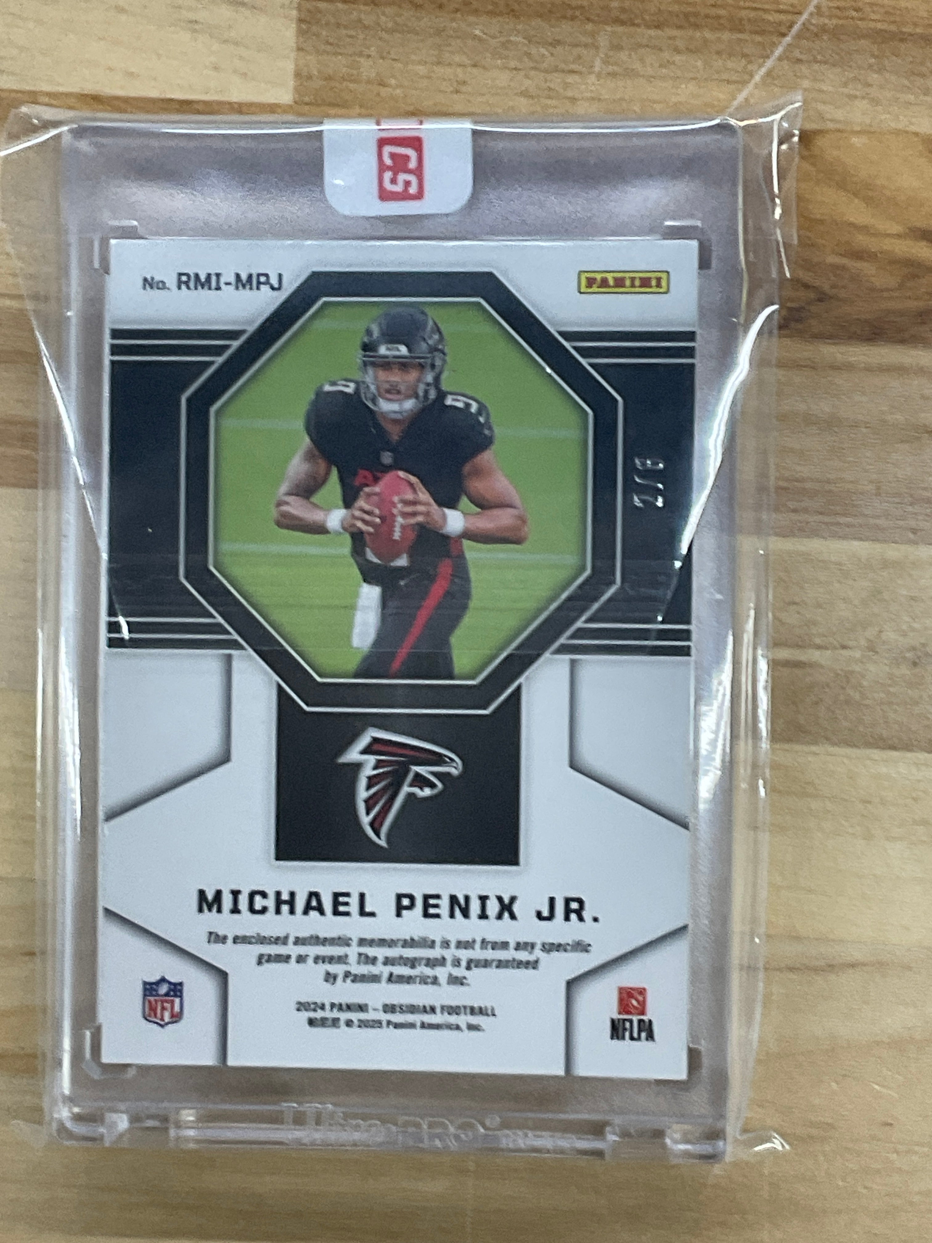 2024 Obsidian Michael Penix Patch Auto /6 Dual
