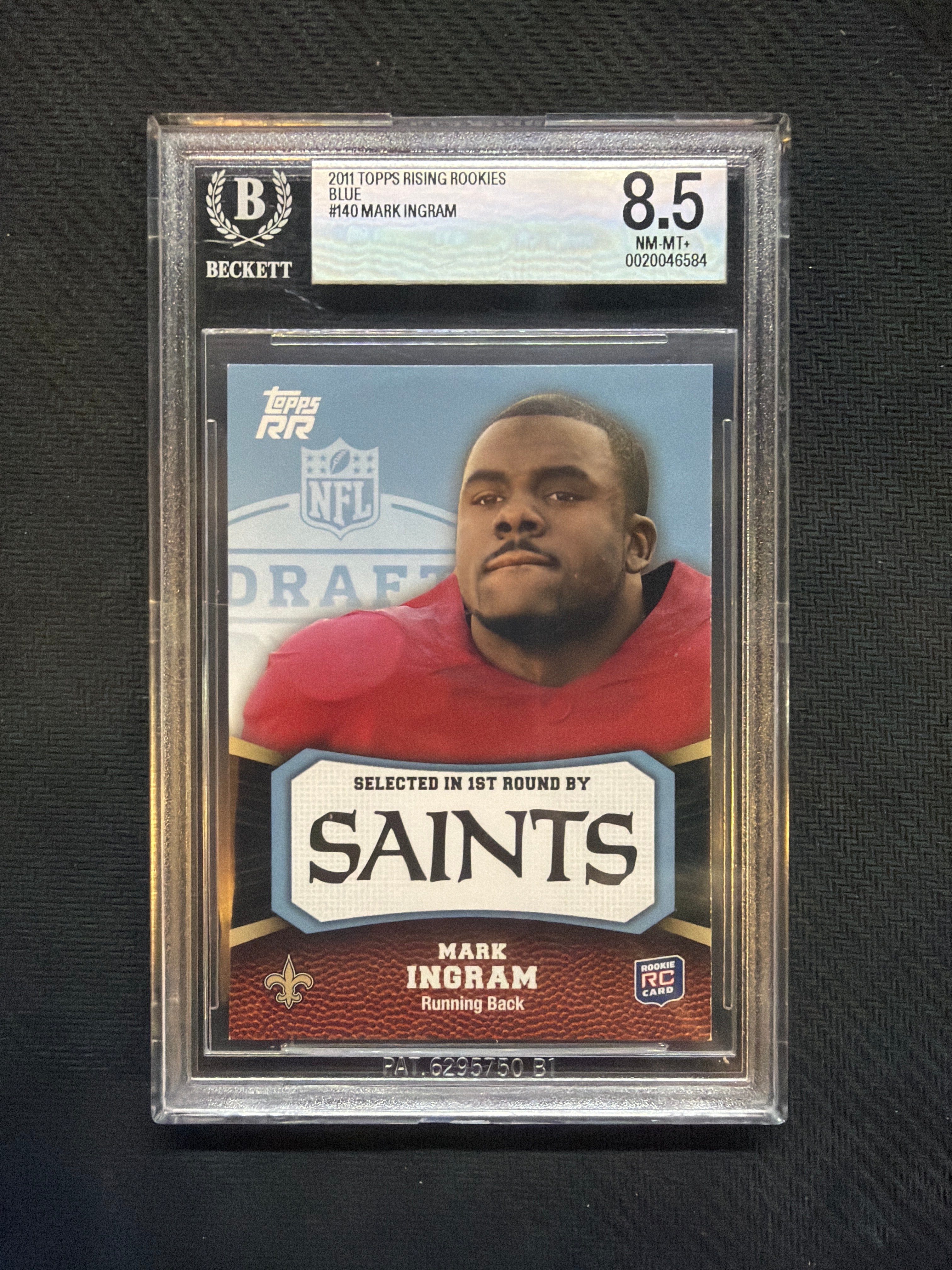2011 Topps Rising Rookies Mark Ingram Blue /1339 BGS 8.5 Alabama