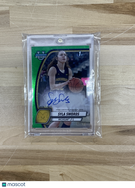 2024-25 Bowman U Syla Swords Green Auto /99 Michigan